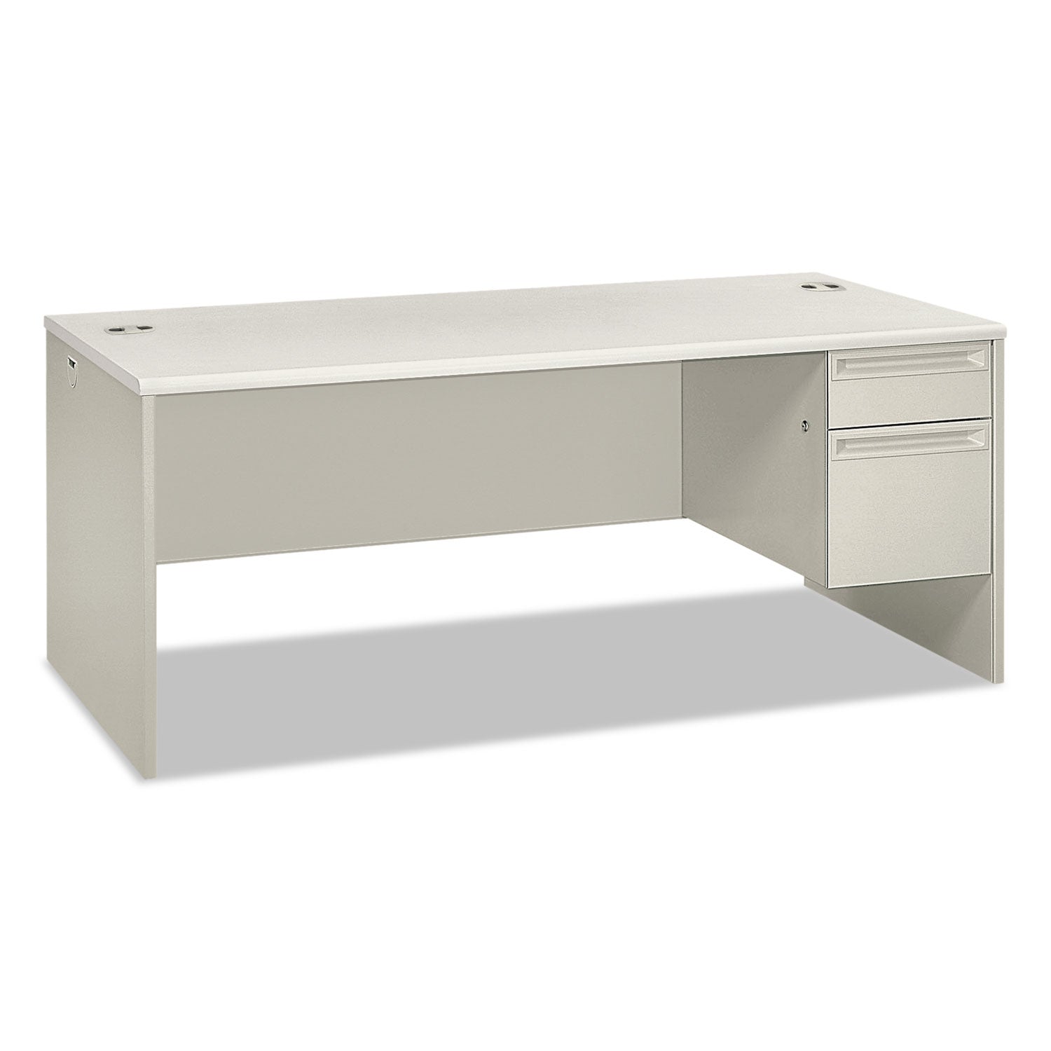 Right Pedestal Desk | HON 38000, 72"x36" Gray