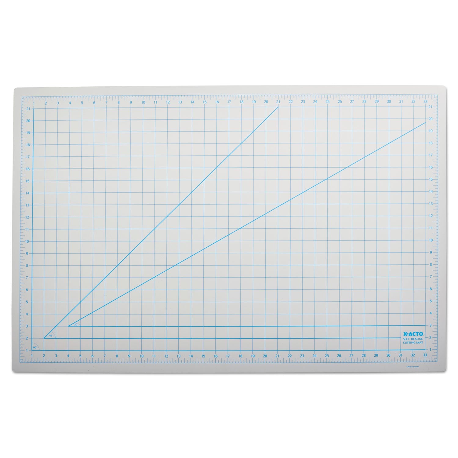 X-ACTO® Self-Healing Cutting Mat, Nonslip Bottom, 1" Grid, 24 X 36, Gray