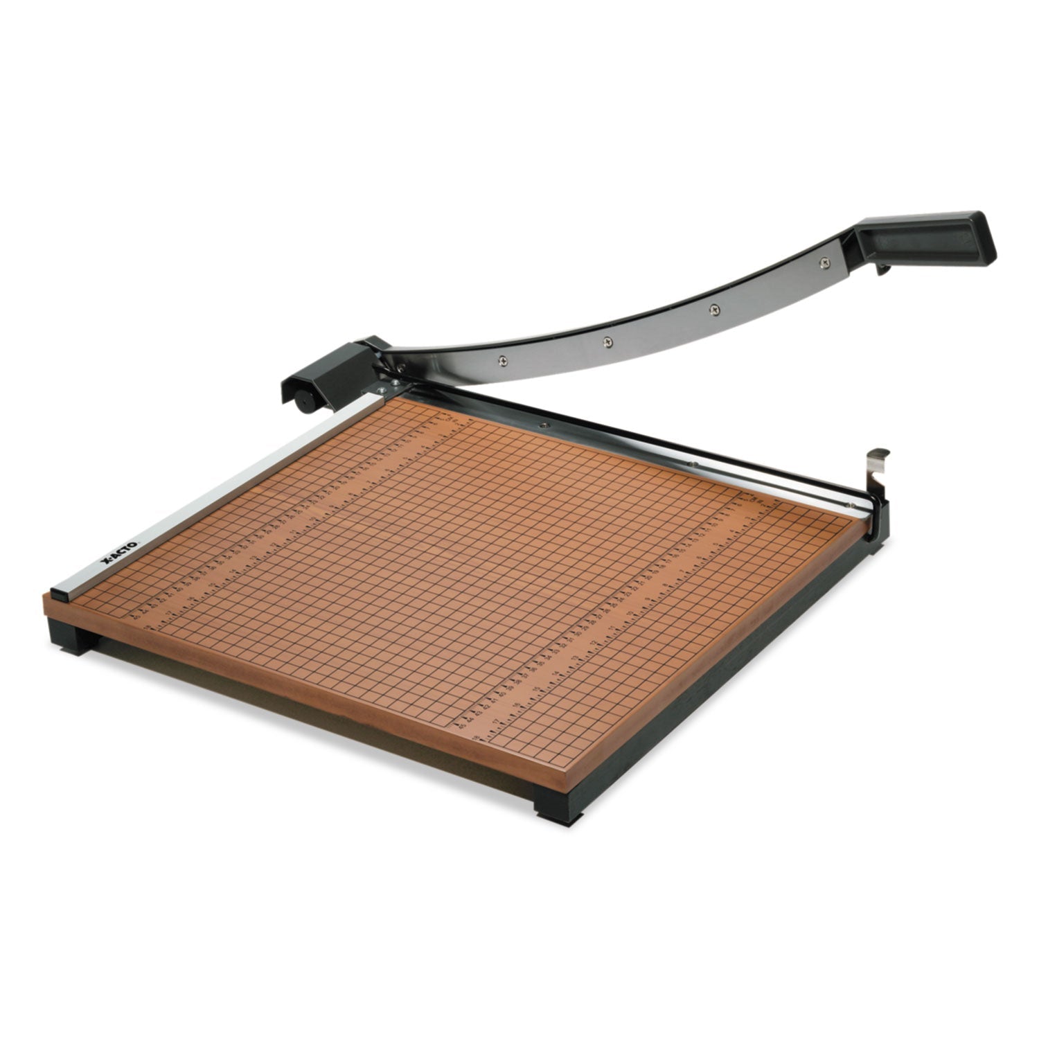 X-ACTO® Square Commercial Grade Wood Base Guillotine Trimmer, 15 Sheets, 18" Cut Length, 18 X 18