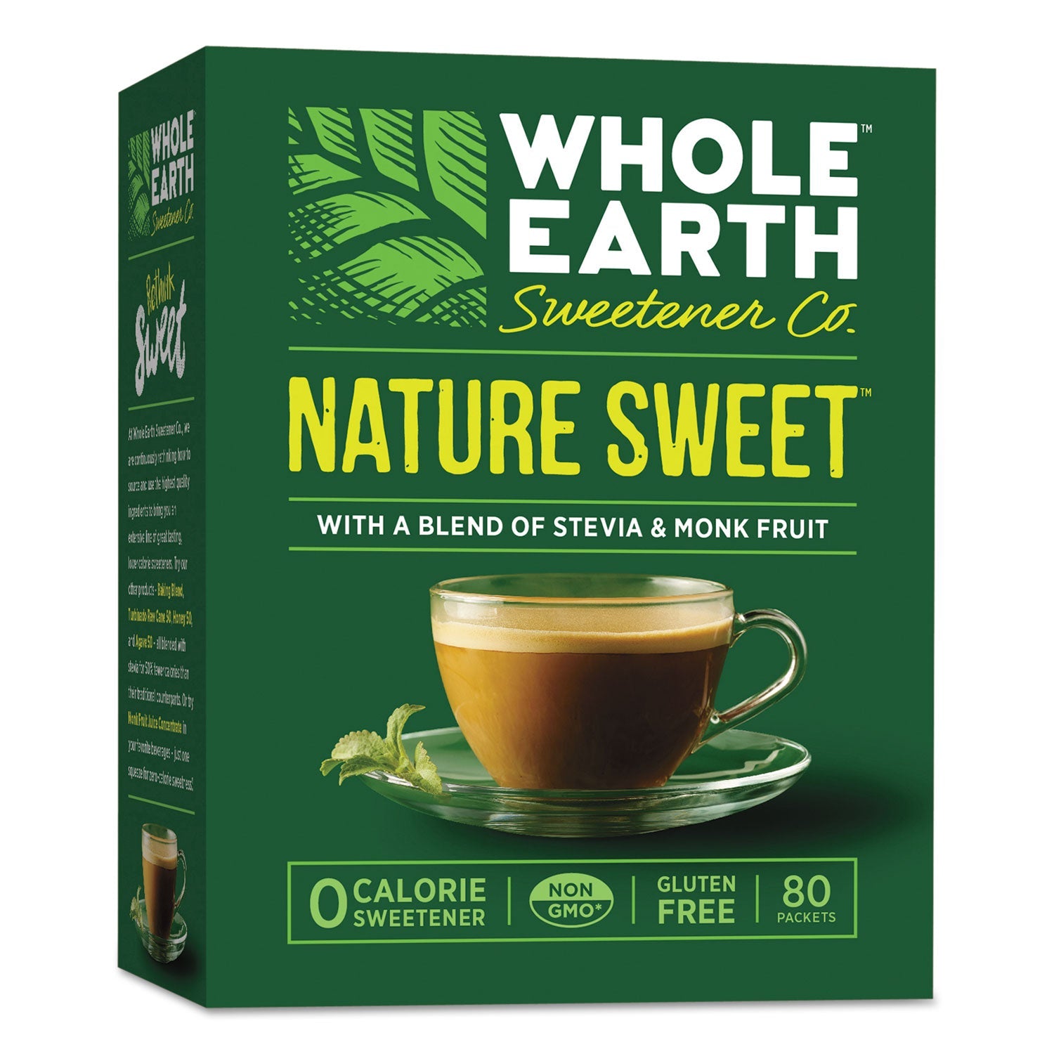Nature Sweet Sweetener | Stevia & Monk Fruit | 80-Box