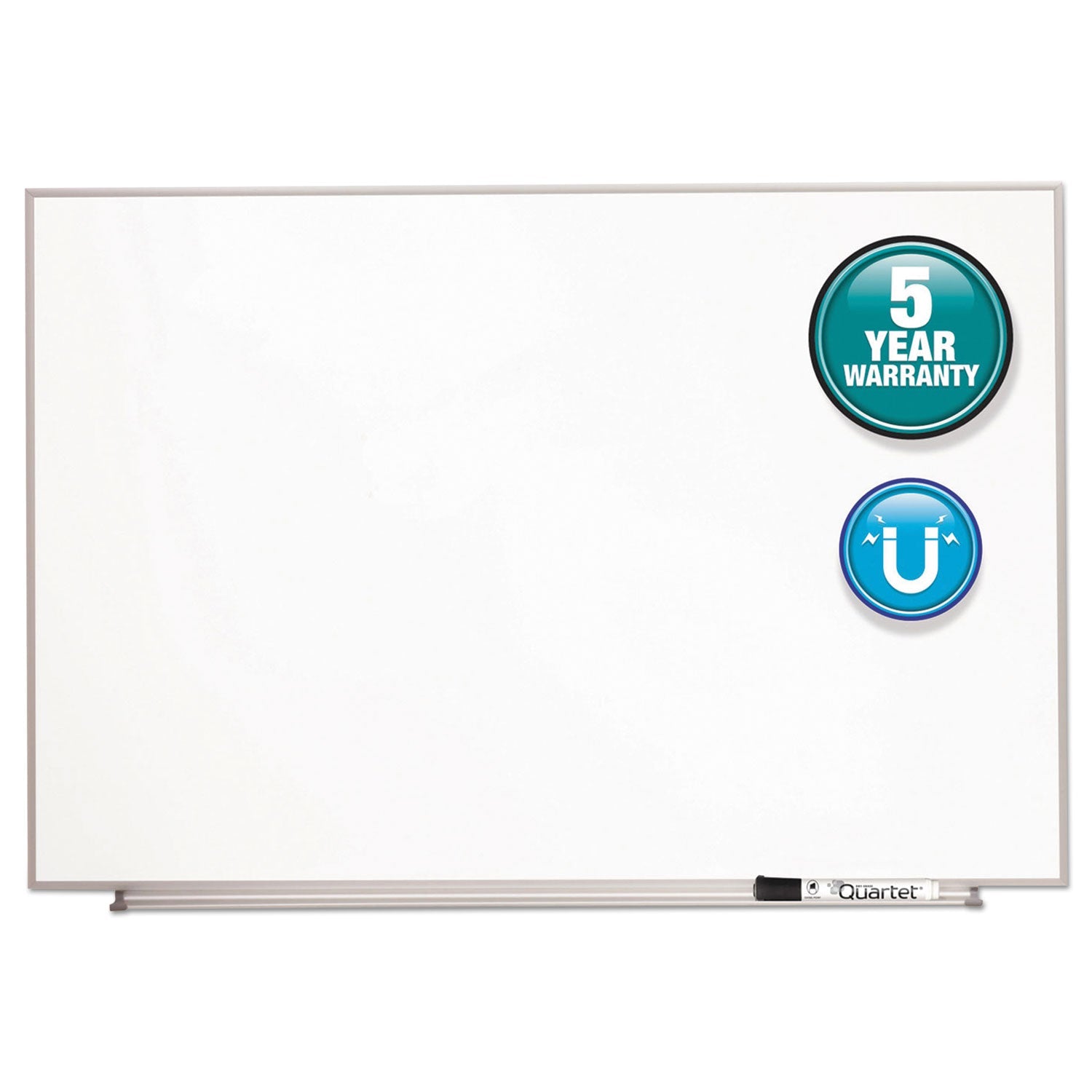 Quartet® Matrix Magnetic Boards, 48" x 31", White Surface, Satin Aluminum Frame