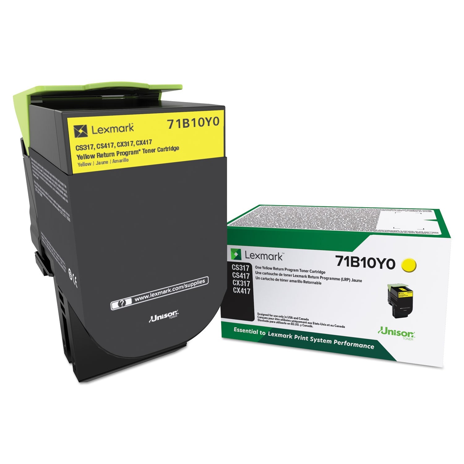 Lexmark 71B10Y0 Unison Toner | Yellow