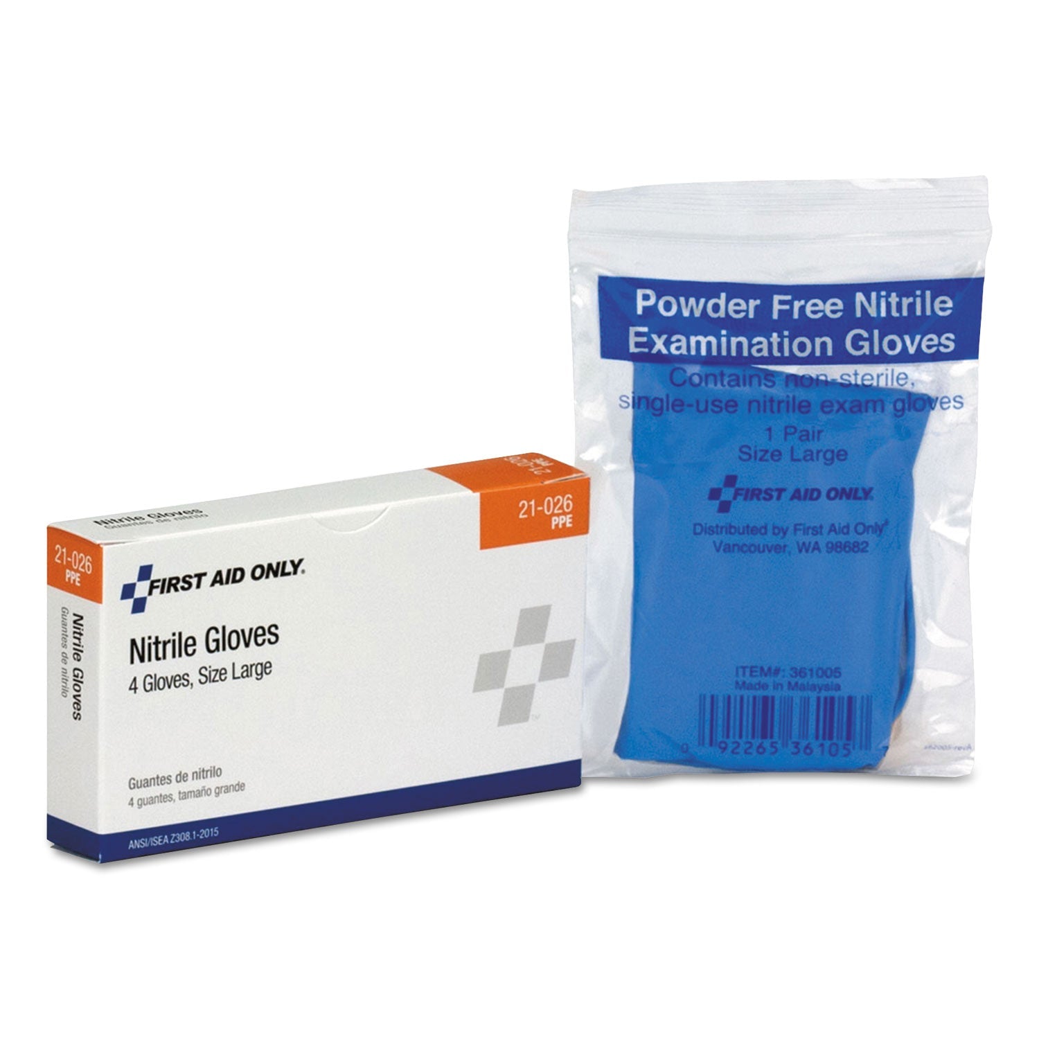 First Aid Kit Refill Exam Gloves | 4-Pair for Kits