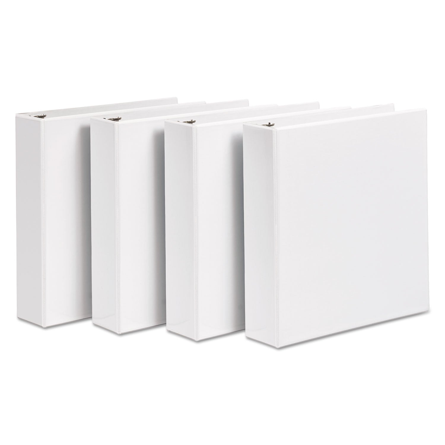 Avery® Durable View Binder With Durahinge And Slant Rings, 3 Rings, 3" Capacity, 11 X 8.5, White, 4/pack