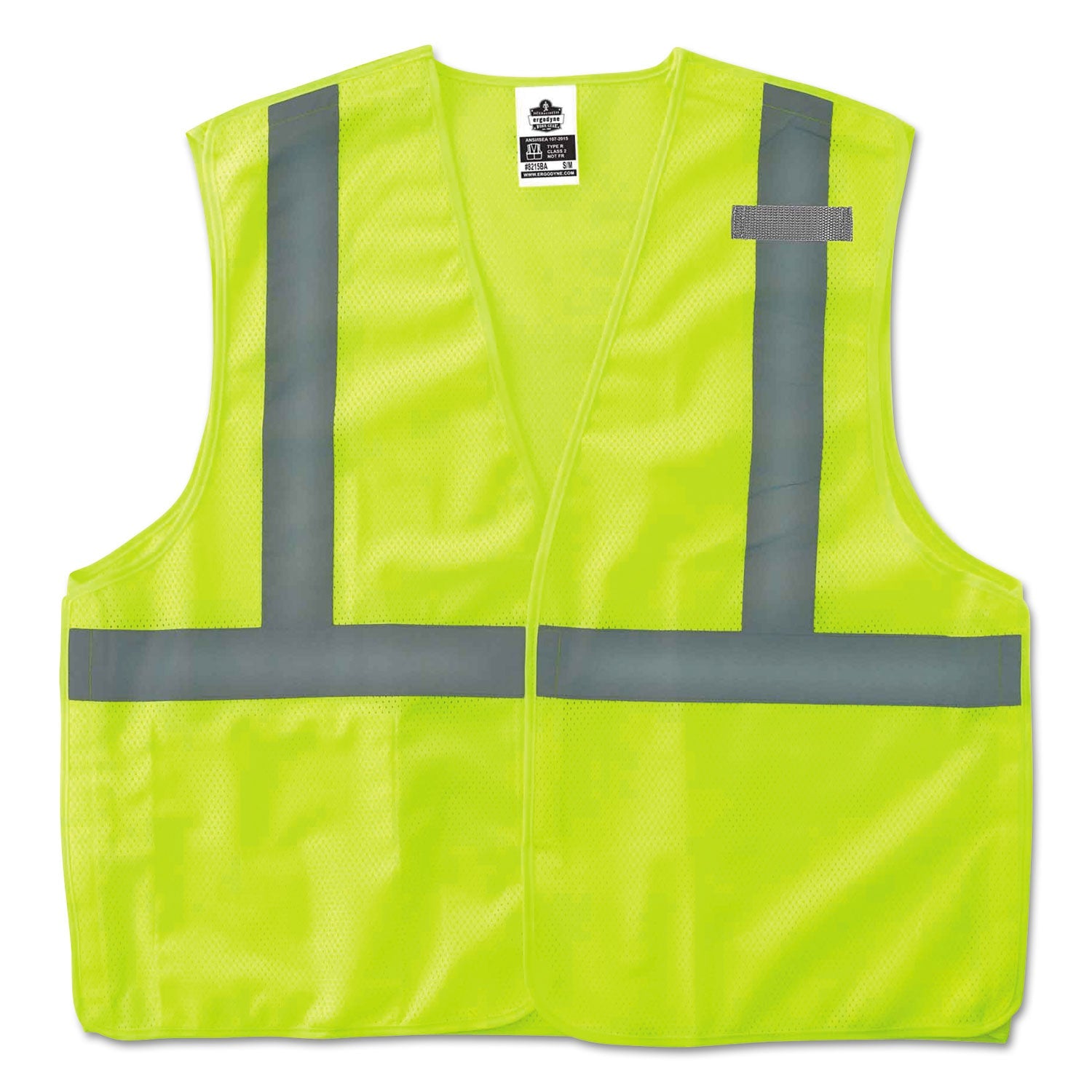 ergodyne® GloWear 8215BA Type R Class 2 Econo Breakaway Mesh Safety Vest, 4X-Large to 5X-Large, Lime