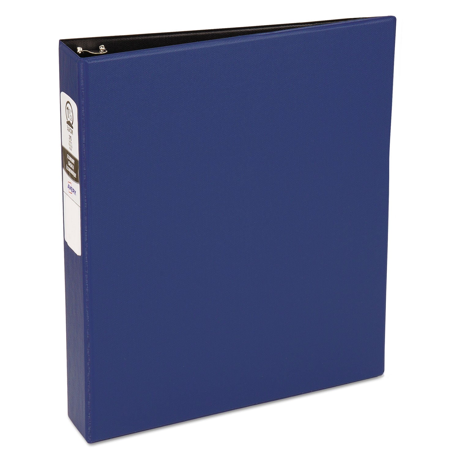 Avery® Economy Non-View Binder With Round Rings, 3 Rings, 1.5" Capacity, 11 X 8.5, Blue, (3400)