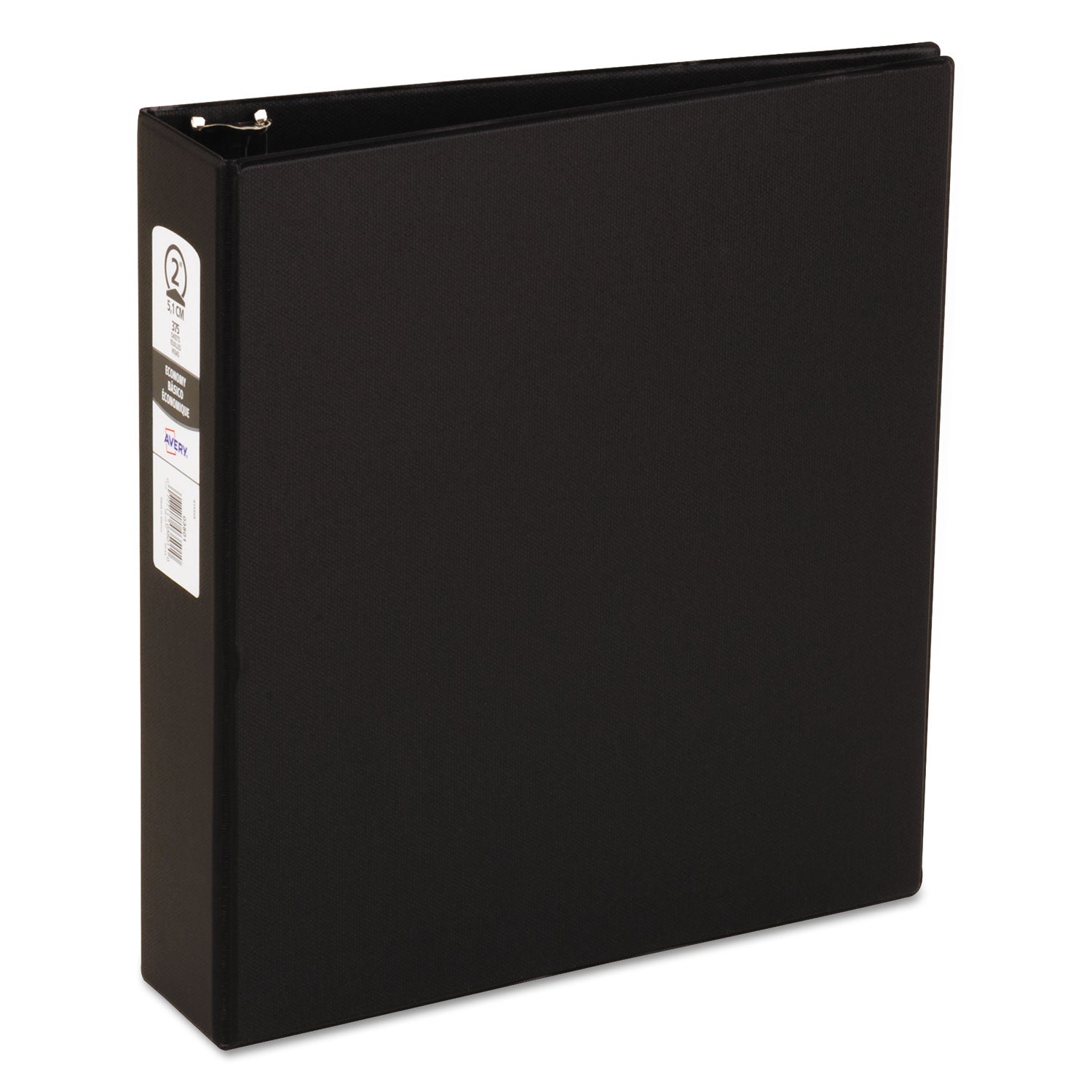 Avery® Economy Non-View Binder With Round Rings, 3 Rings, 2" Capacity, 11 X 8.5, Black, (3501) - Bloom Skins