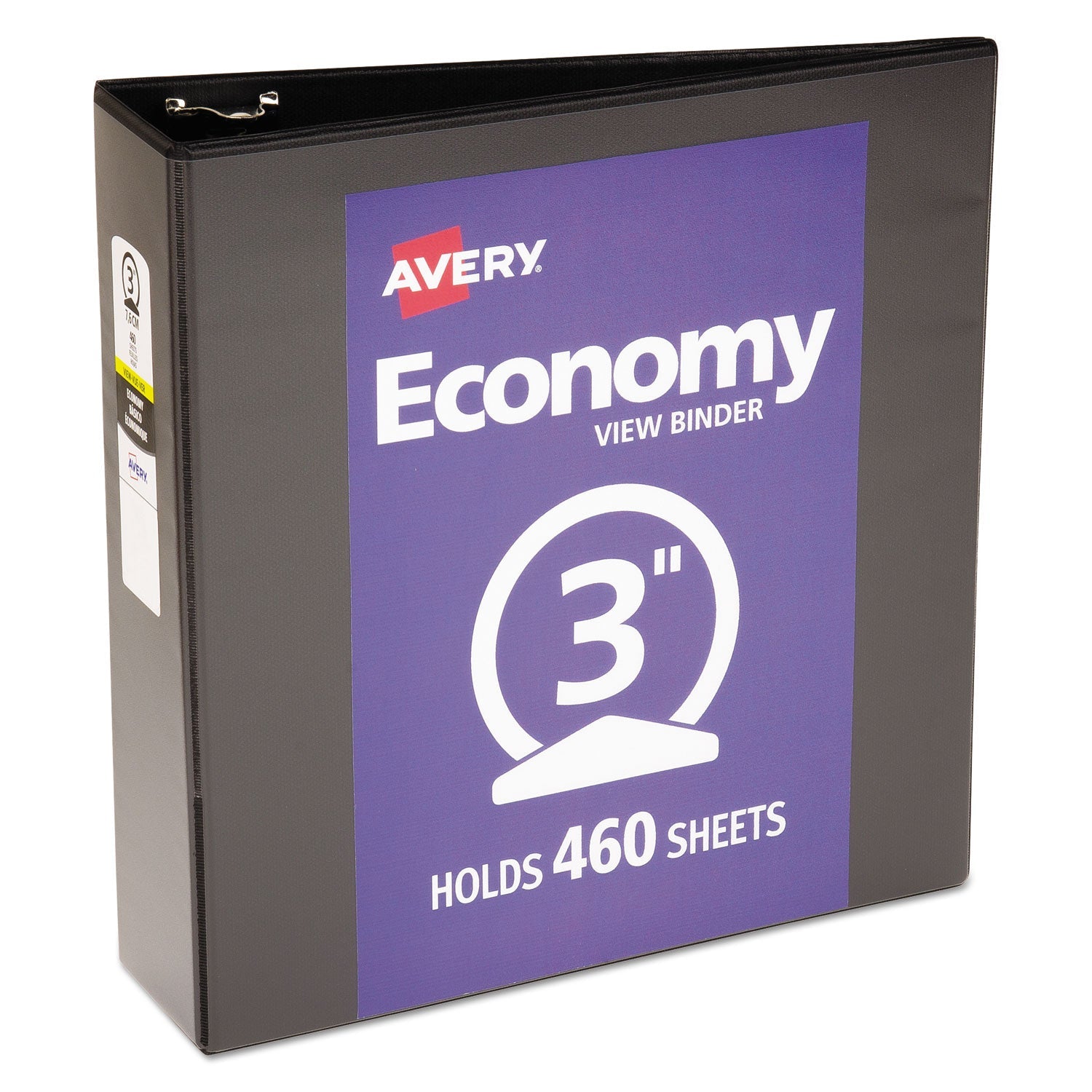 Economy View Binder | Black | 3" Round Rings