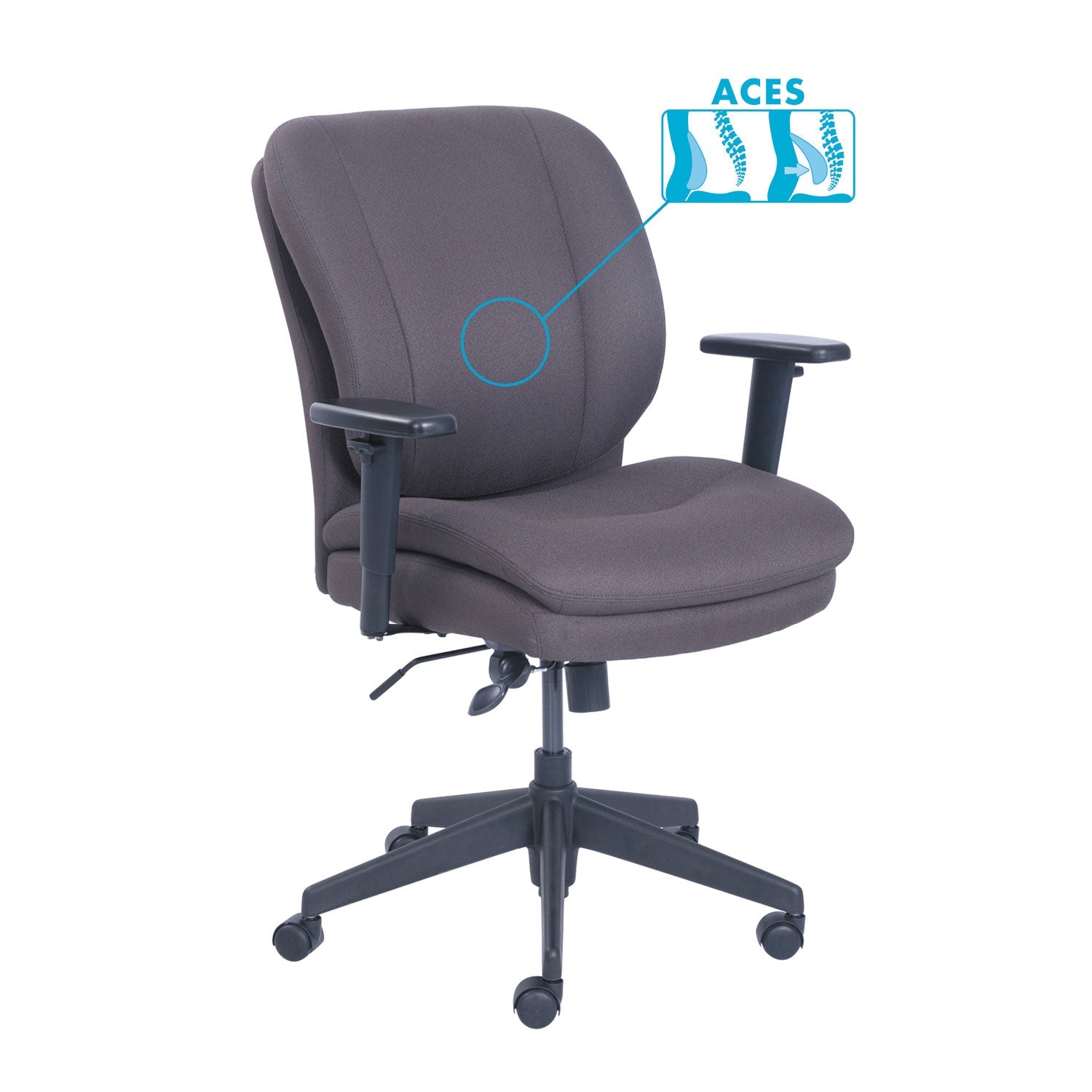 Cosset Ergonomic Task Chair | SertaPedic® | Gray