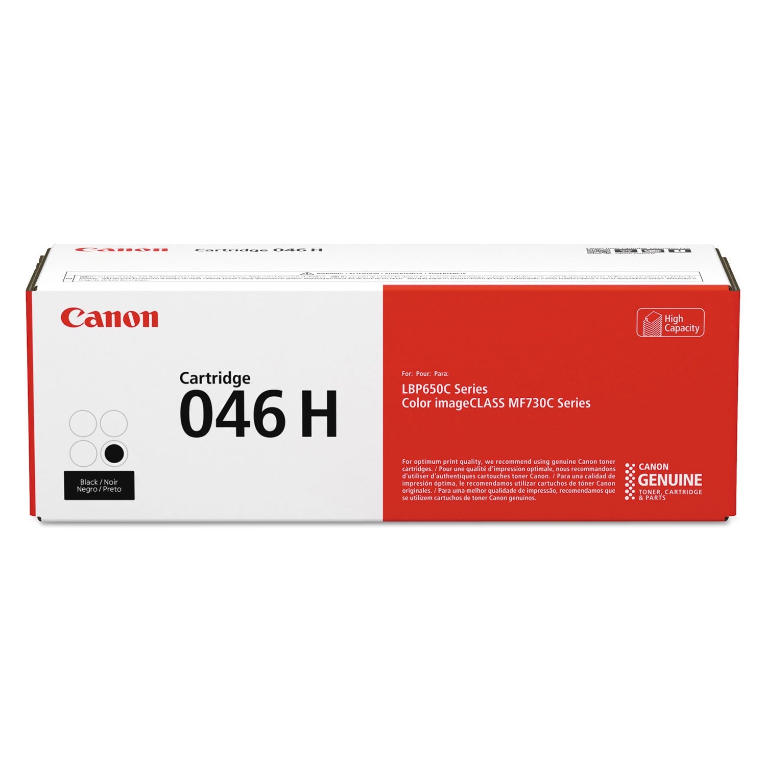 Canon® 1254c001 (046) High-Yield Toner, 6,300 Page-Yield, Black