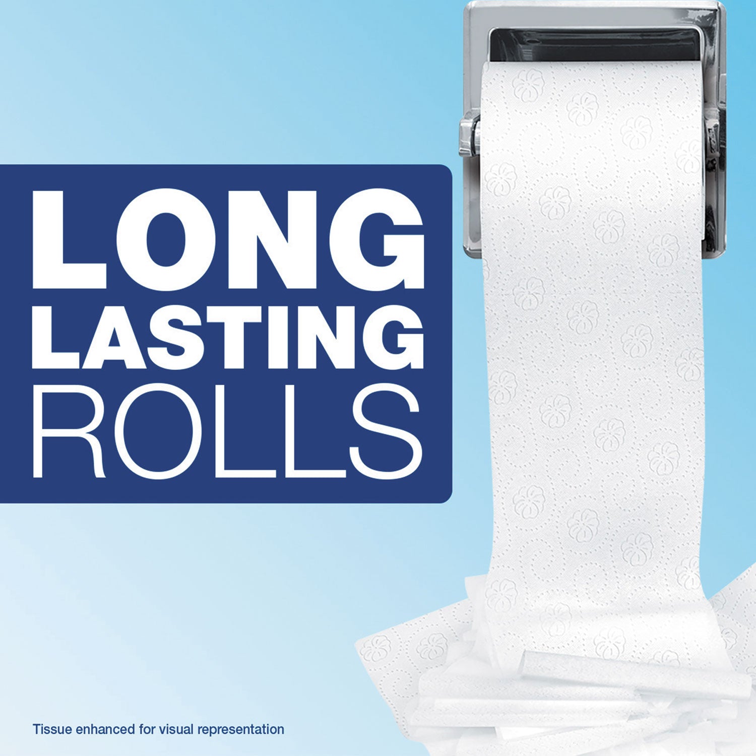 Charmin® Commercial Bathroom Tissue, Septic Safe, Individually Wrapped, 2-Ply, White, 450 Sheets/roll, 75 Rolls/carton