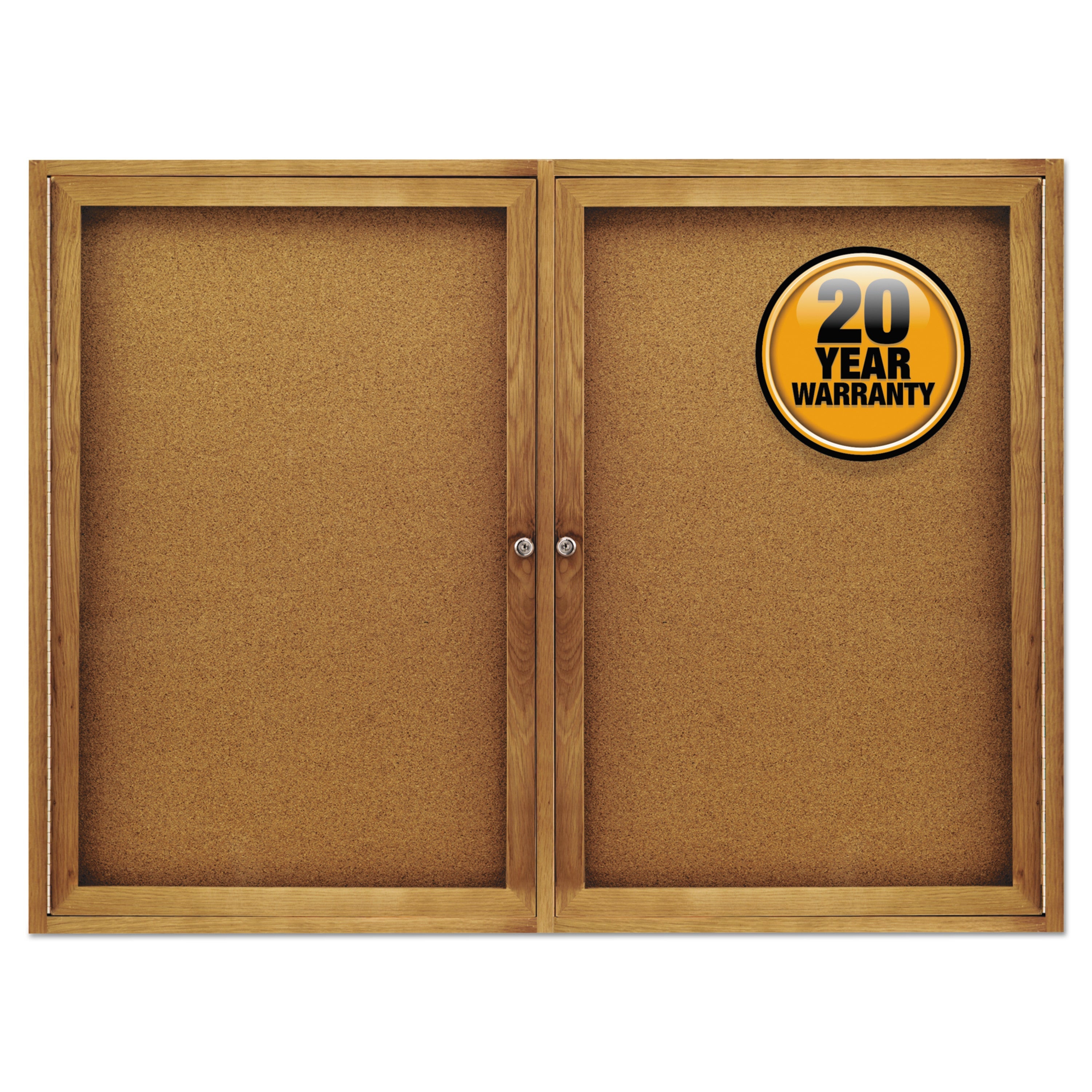 Quartet Enclosed Indoor Cork Bulletin Board