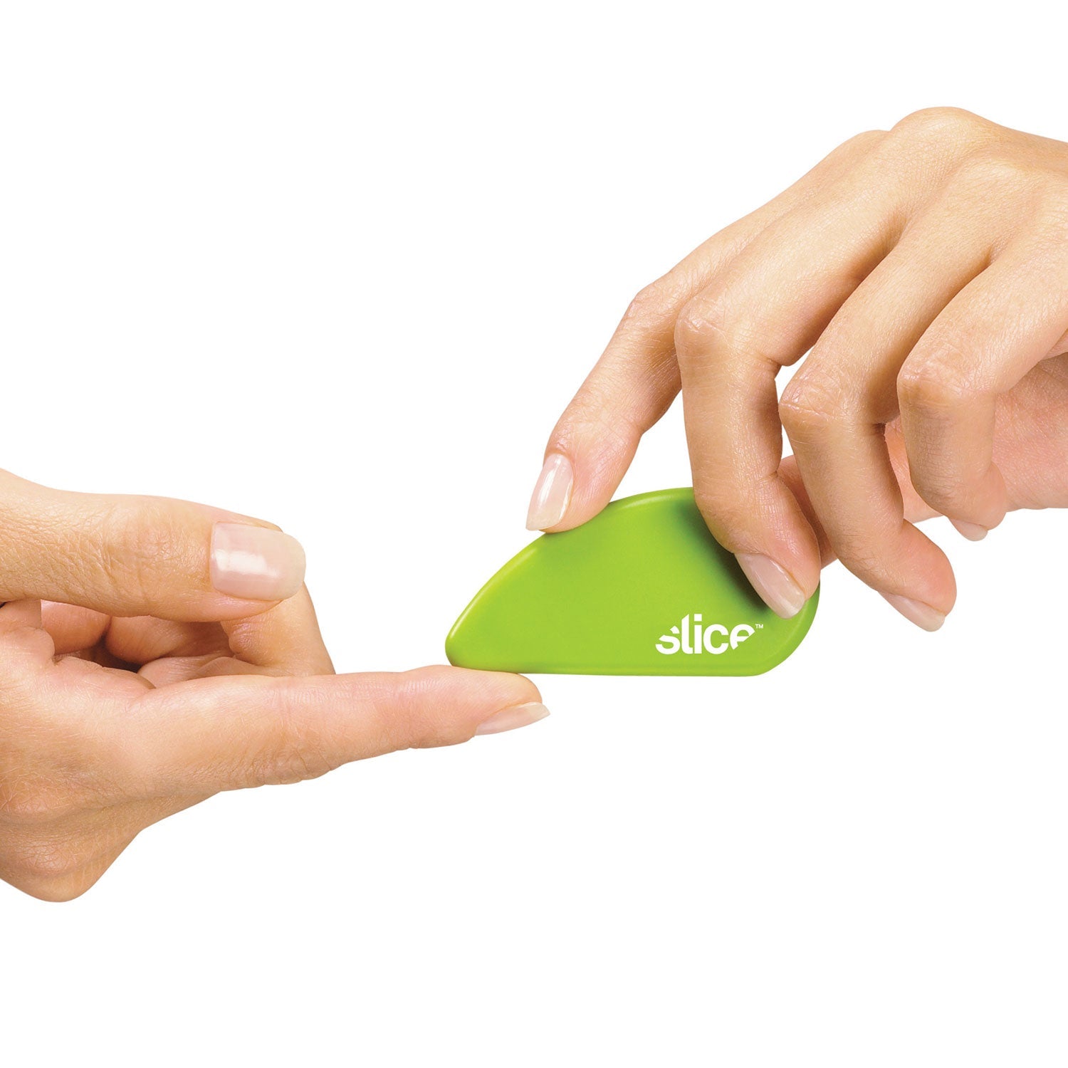 slice® Safety Cutters, Fixed, Non Replaceable Micro Safety Blade, 0.1" Ceramic Blade, 2.4" Plastic Handle, Green