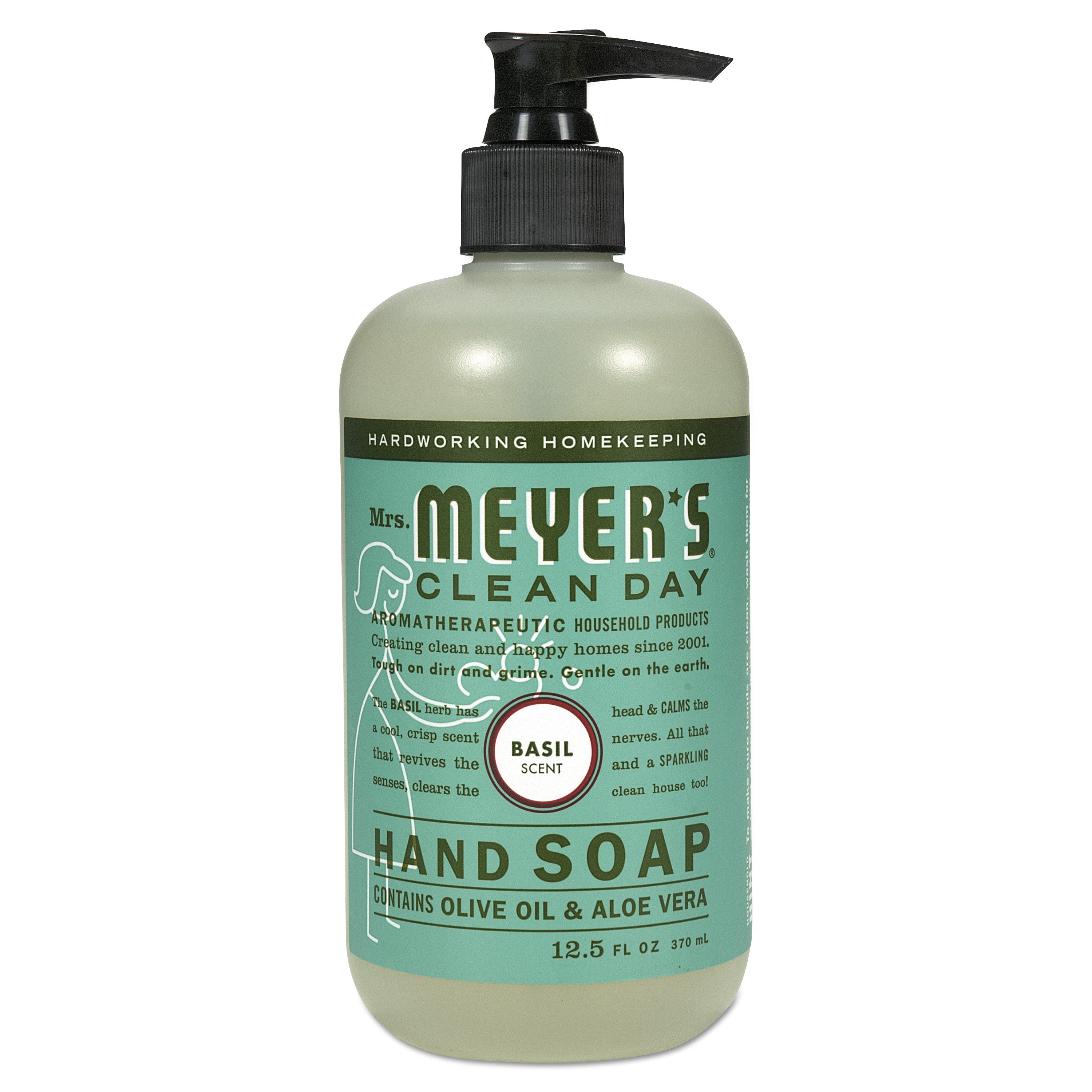 Liquid Hand Soap | Mrs. Meyer's® Basil Scent 6-Ctn