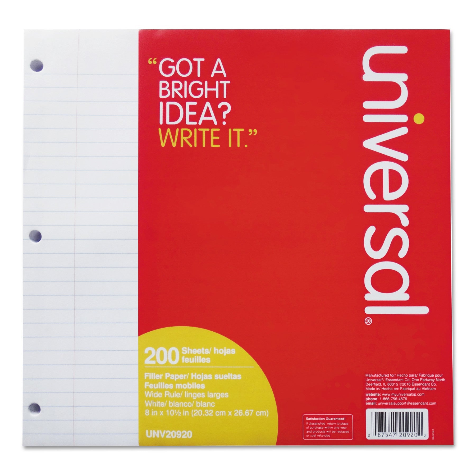 Filler Paper | Wide/Legal Rule, 200/Pack