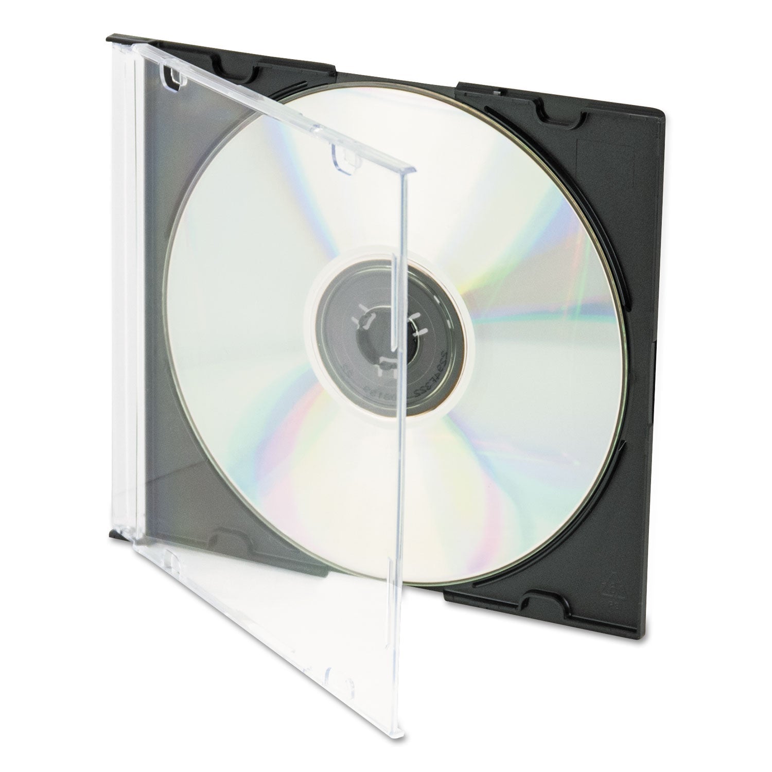 Innovera® Cd/dvd Slim Jewel Cases, Clear/black, 25/pack