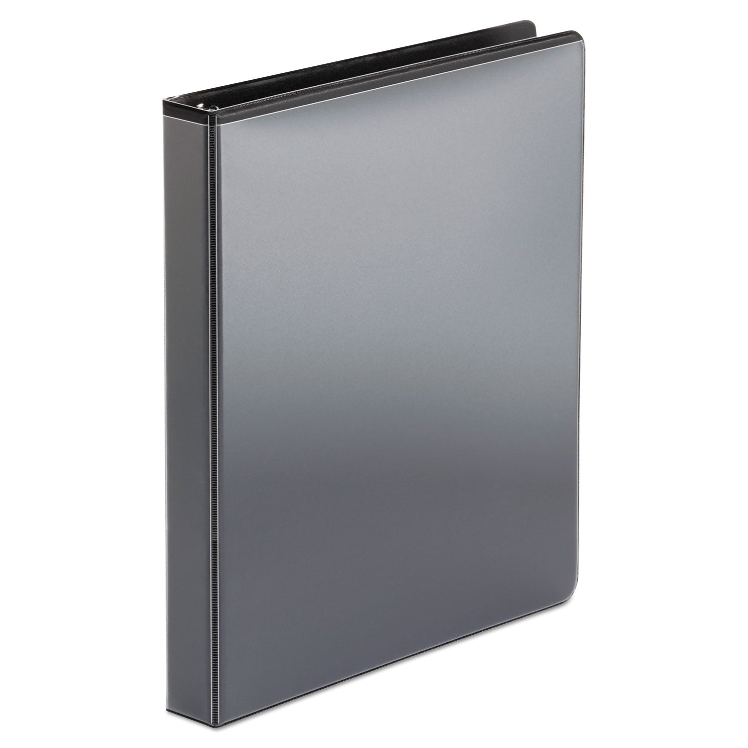 Office Impressions® Economy Round Ring View Binder, 3 Rings, 1" Capacity, 11 X 8.5, Black