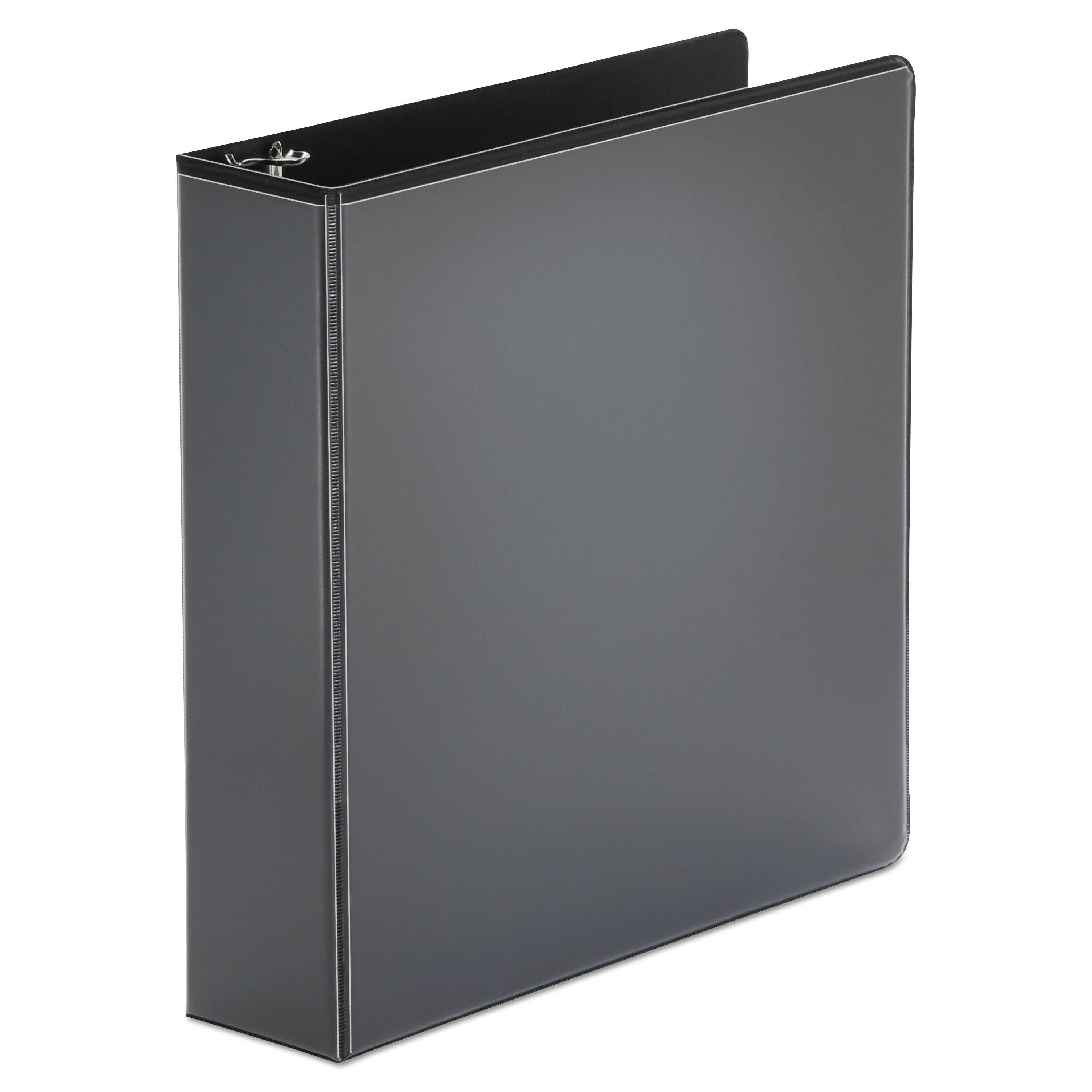 Universal® Economy Round Ring View Binder, 3 Rings, 2" Capacity, 11 X 8.5, Black