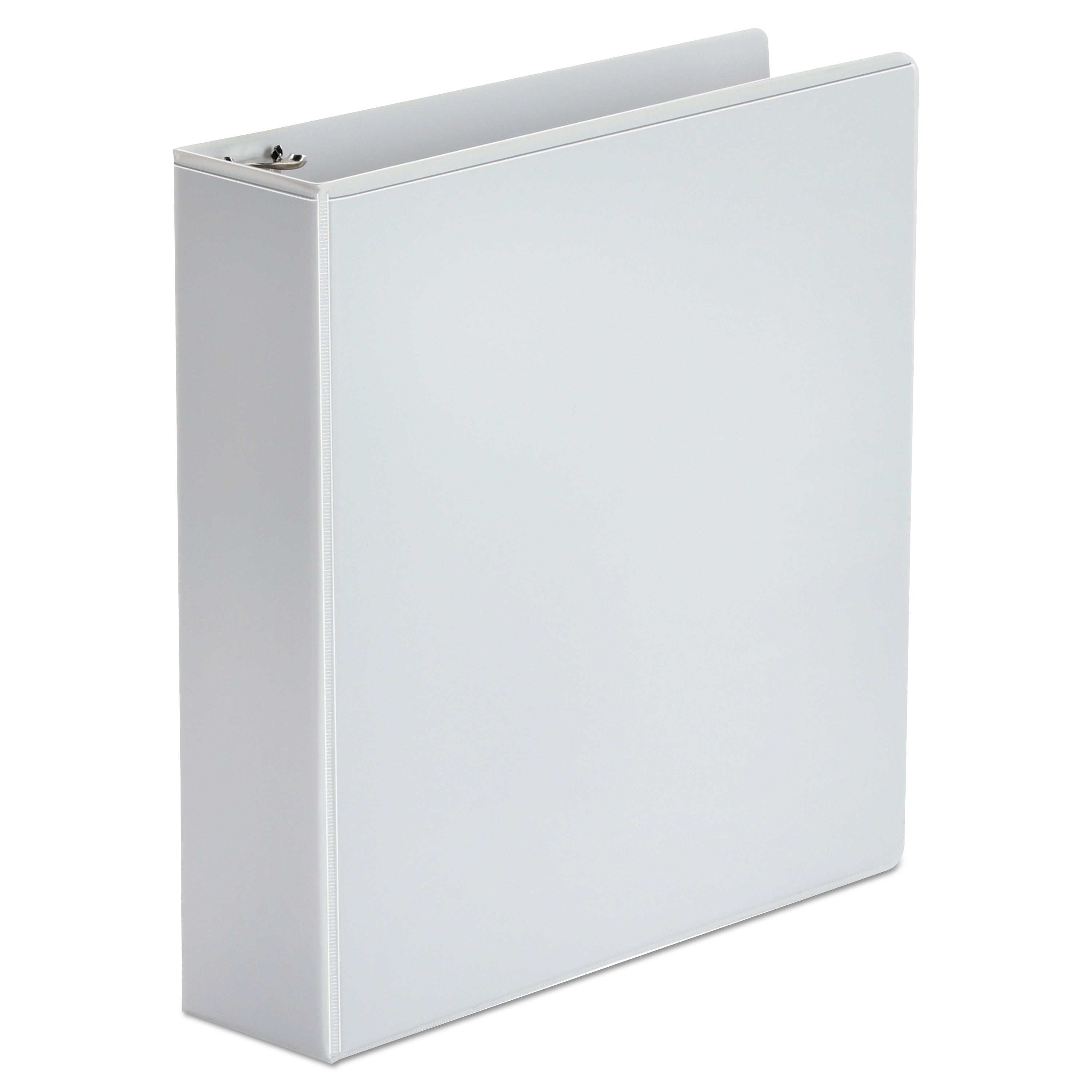 Universal® Economy Round Ring View Binder, 3 Rings, 2" Capacity, 11 X 8.5, White