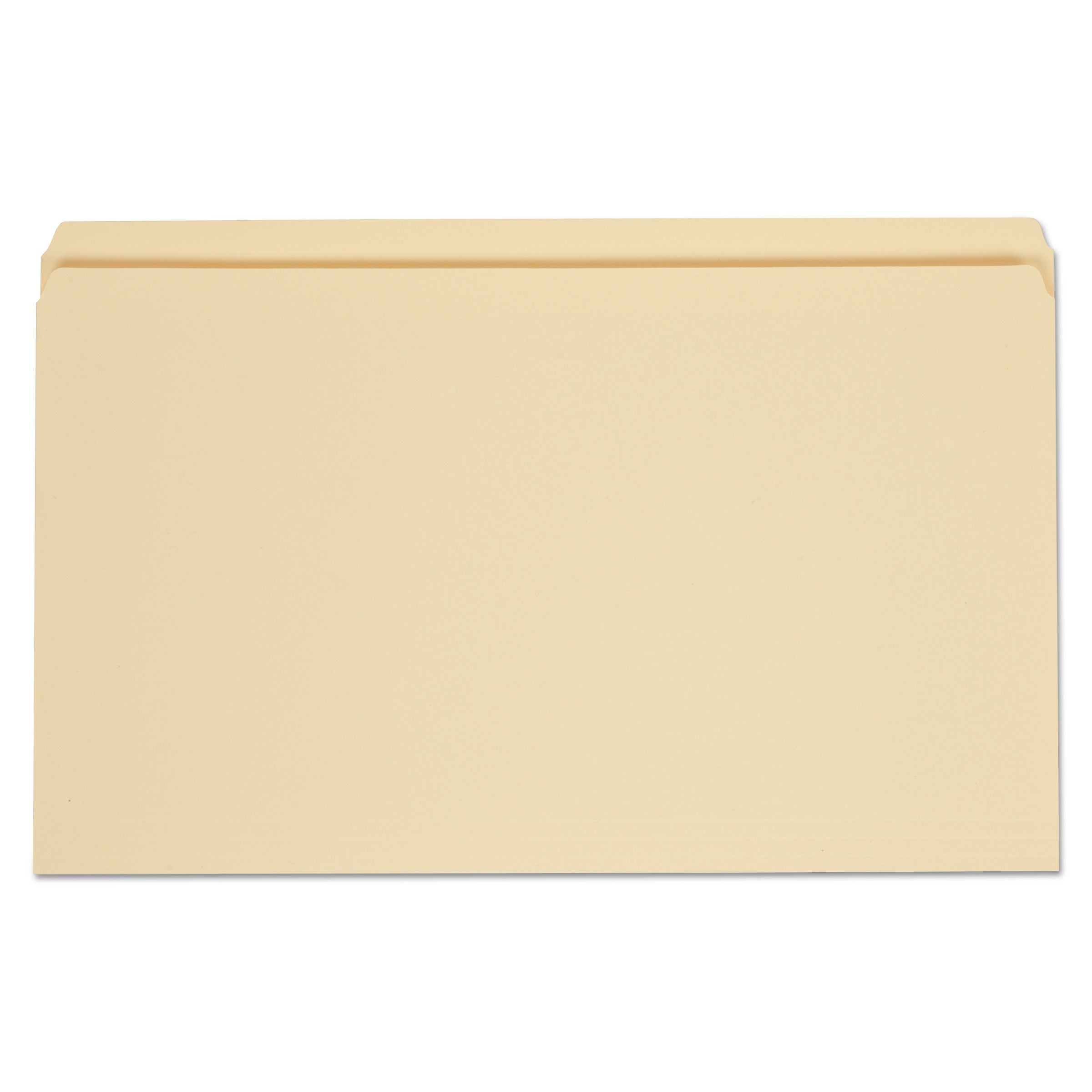 Universal® Top Tab File Folders, Straight Tabs, Legal Size, 0.75" Expansion, Manila, 100/Box