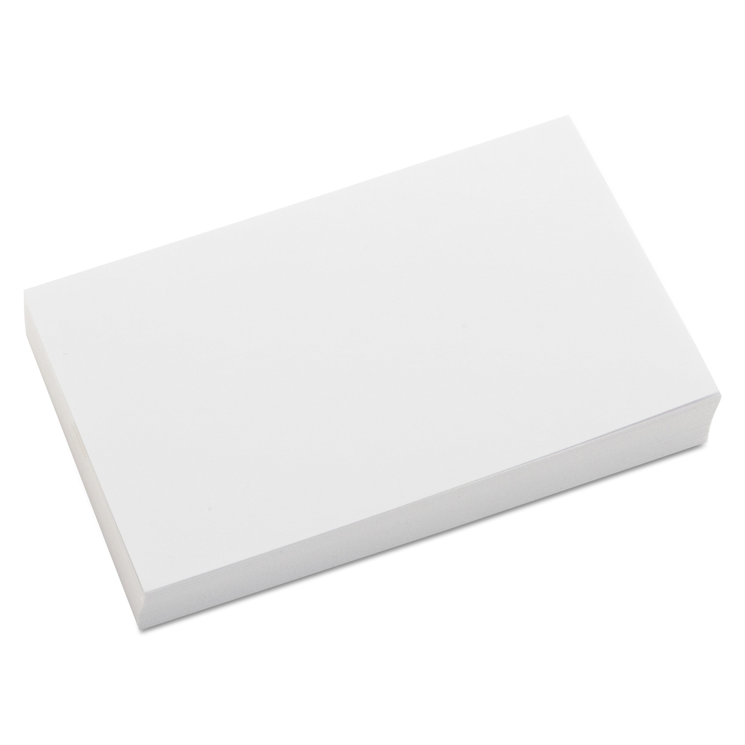 Unruled Index Cards | 3x5 White | 100/pack