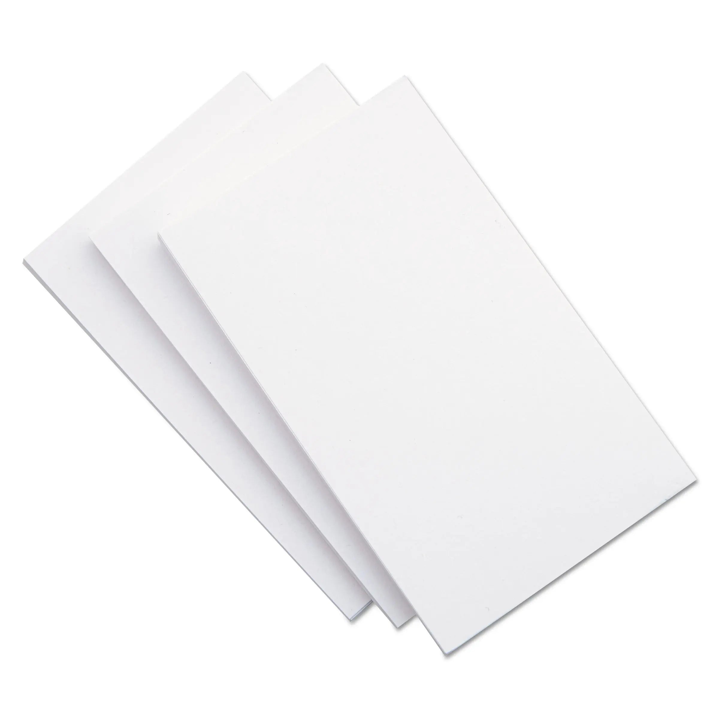 Universal® Unruled Index Cards, 5 X 8, White, 100/pack