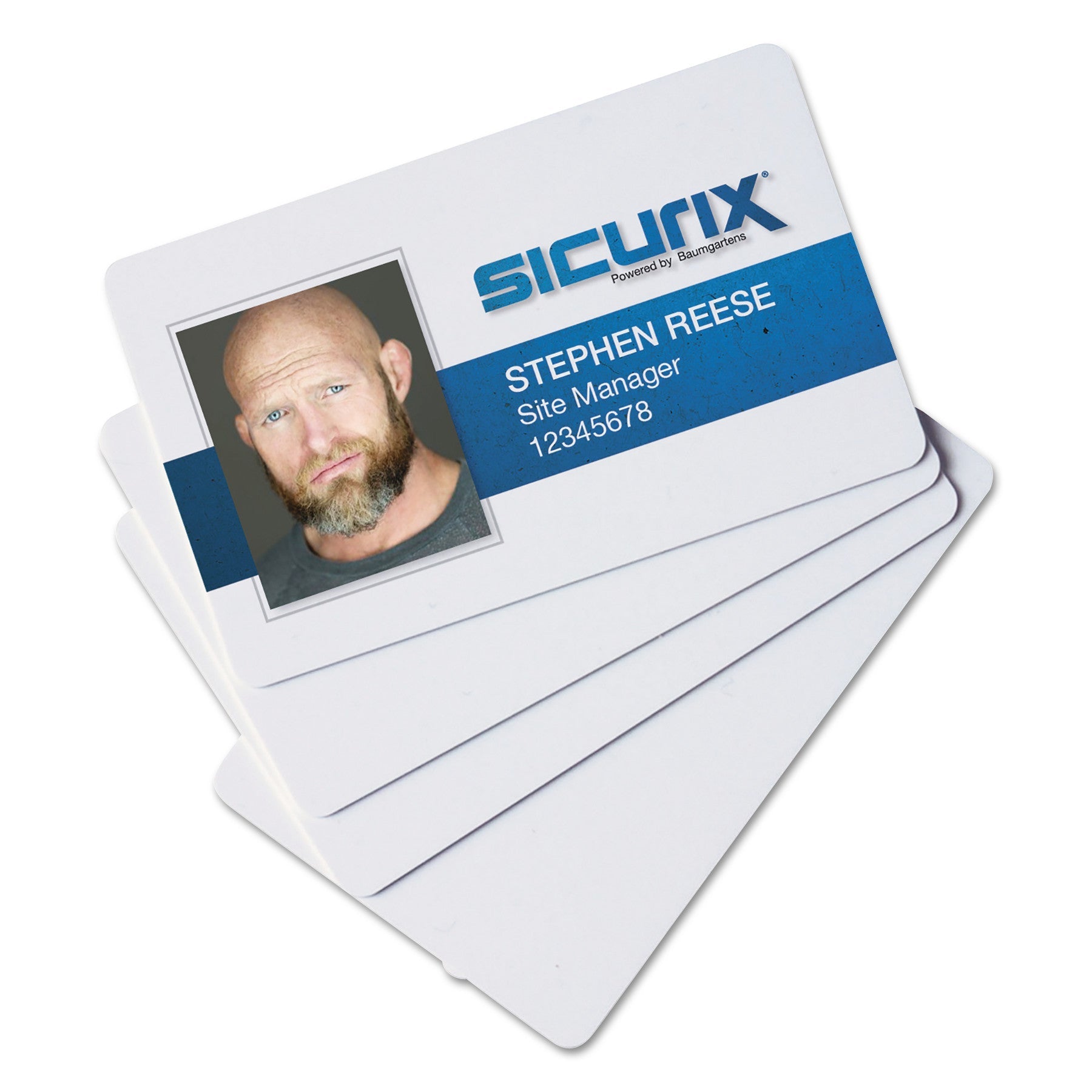 Blank ID Card | PVC Plastic, White, 100-Pack