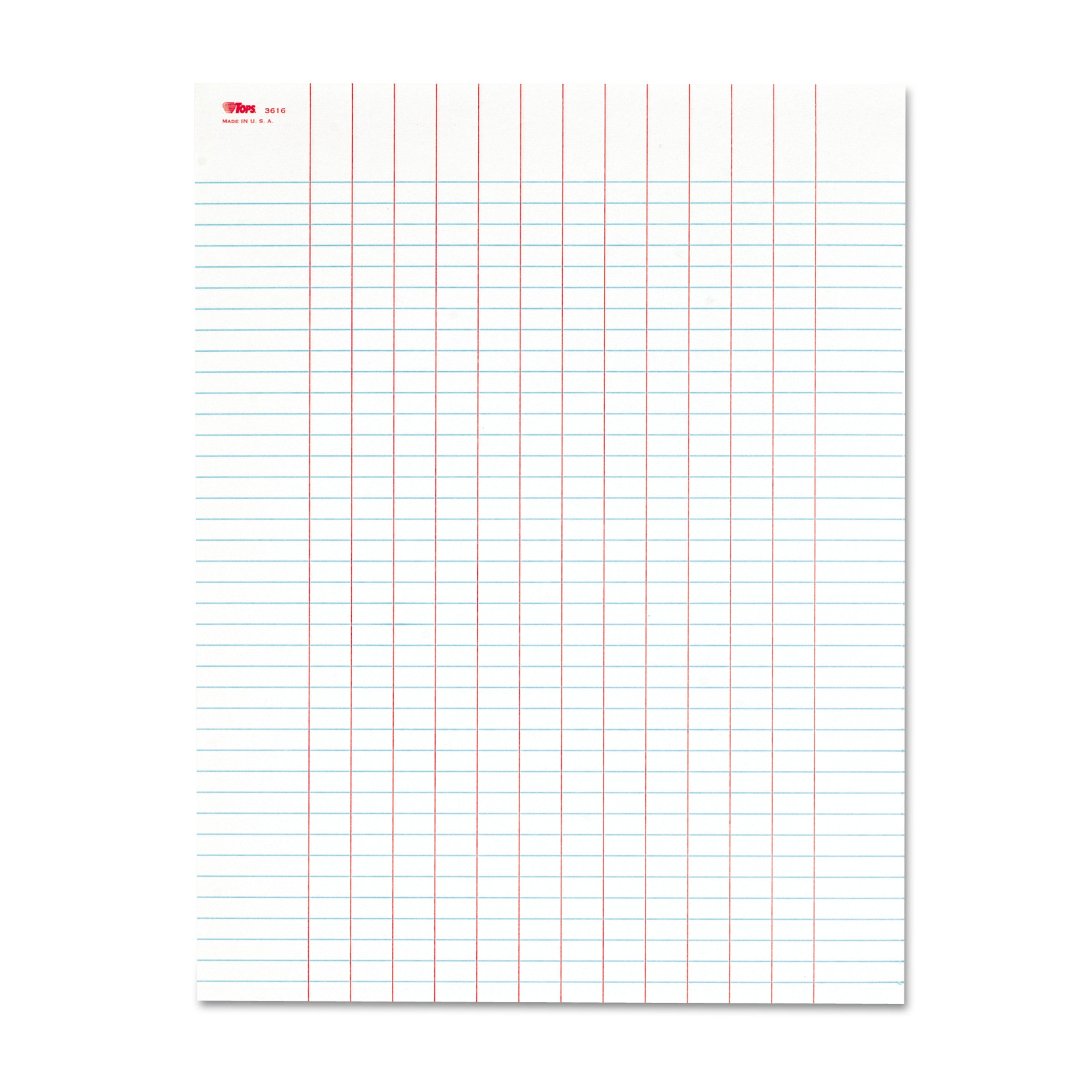 Data Pad with Plain Columns | 8.5x11, 50-Sheet
