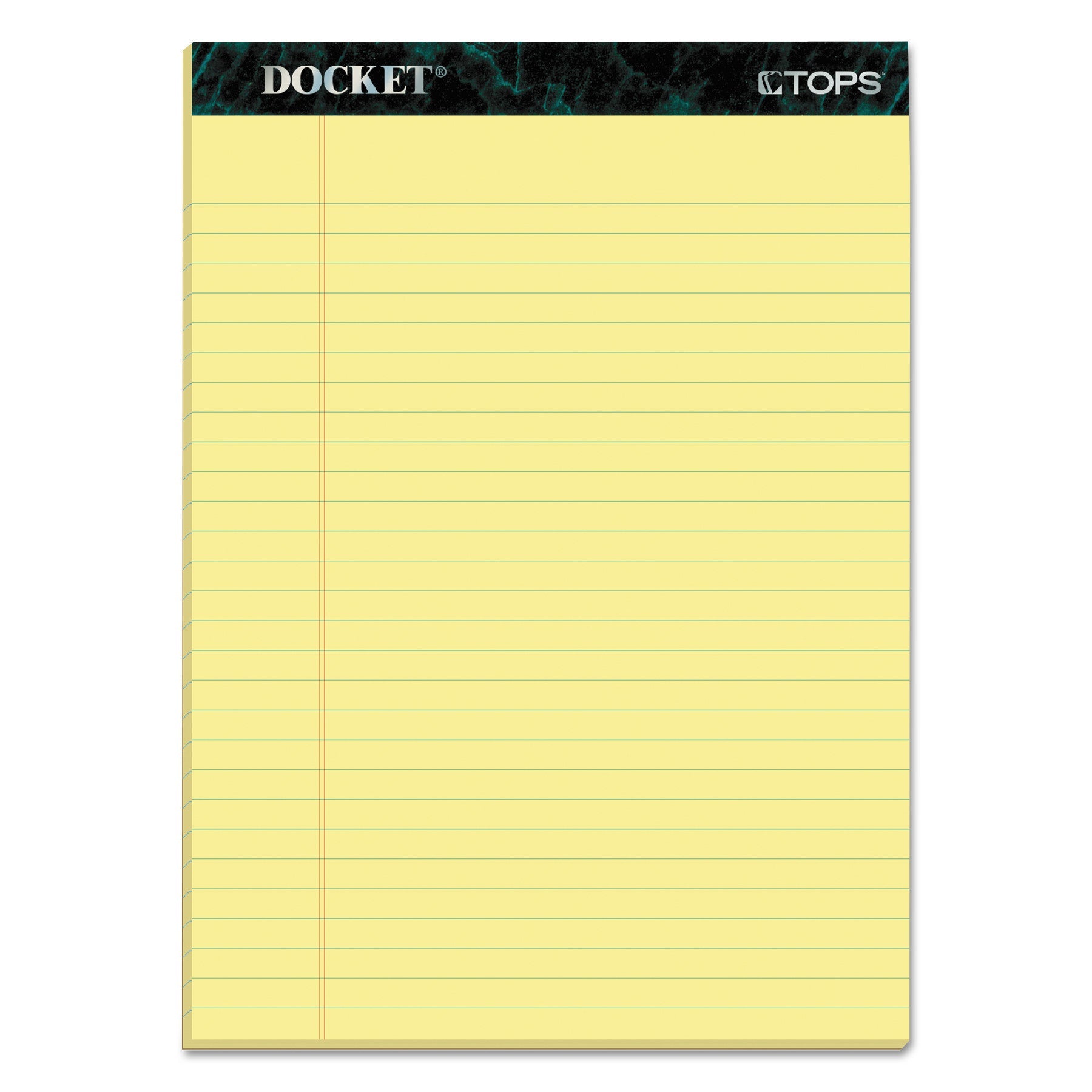 TOPS® Docket Ruled Pads | Canary 12-Pack