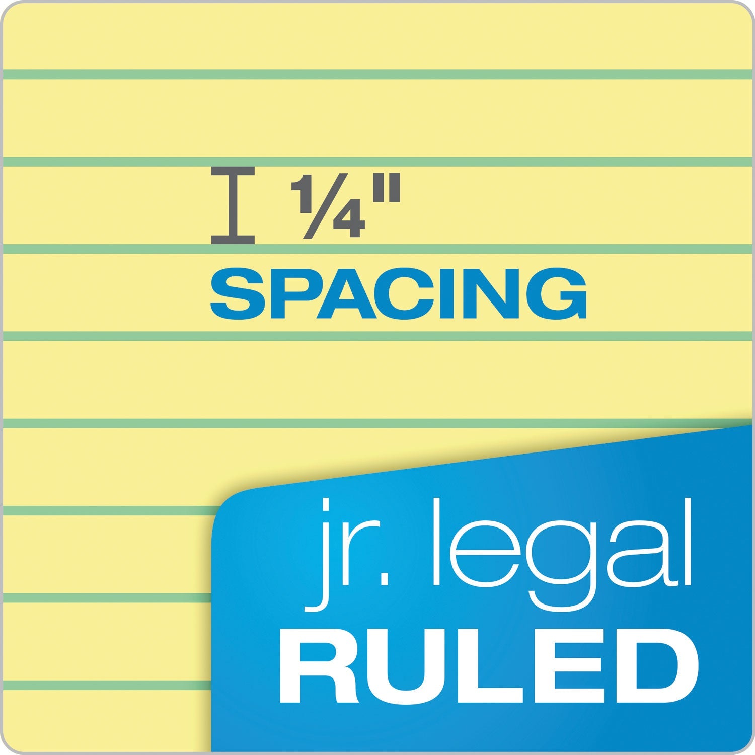 TOPS™ "The Legal Pad" Ruled Perforated Pads, Narrow Rule, 50 Canary-Yellow 5 X 8 Sheets, Dozen