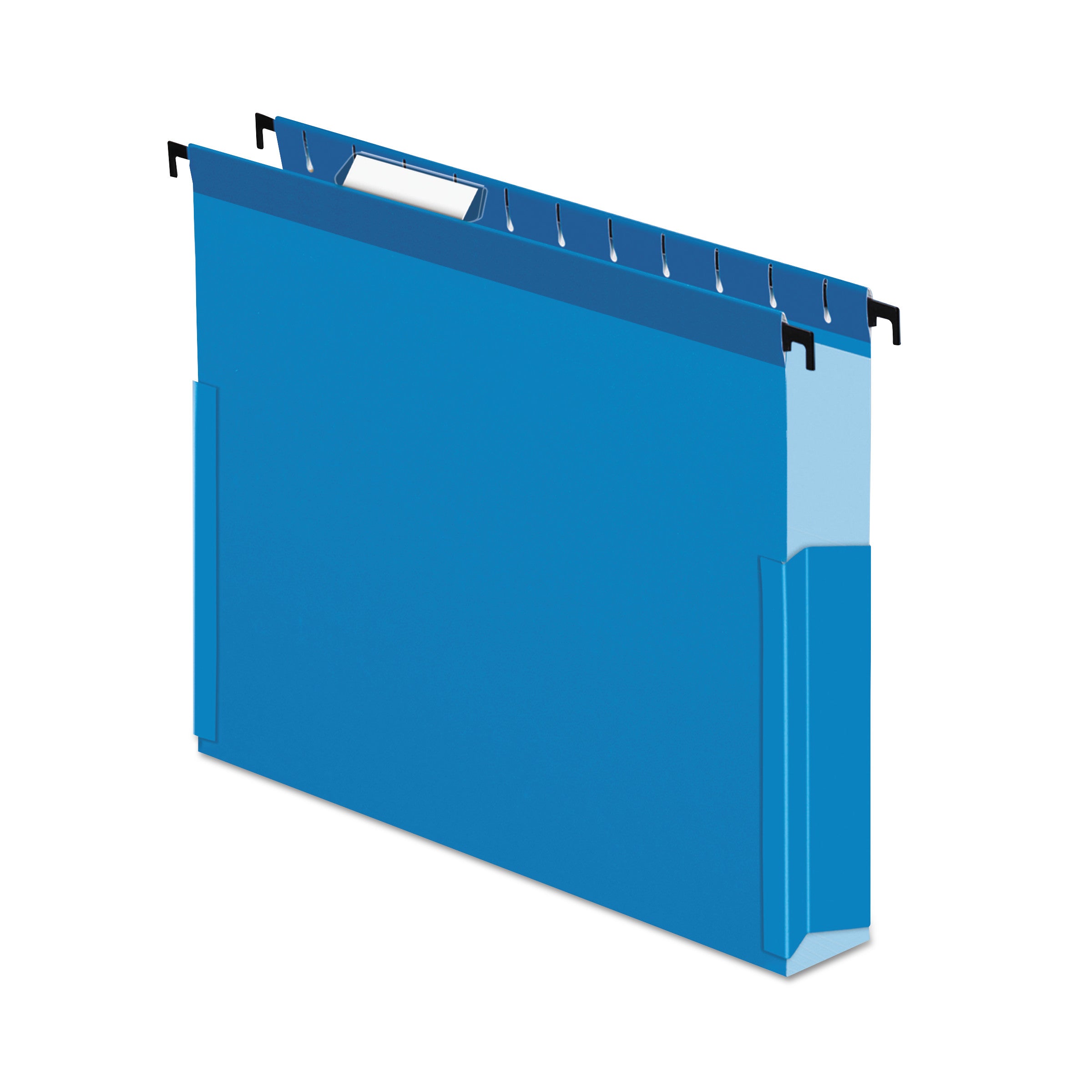 Pendaflex® SureHook Reinforced Extra-Capacity Hanging Box File, 1 Section, 3" Capacity, Letter Size, 1/5-Cut Tabs, Blue, 25/Box
