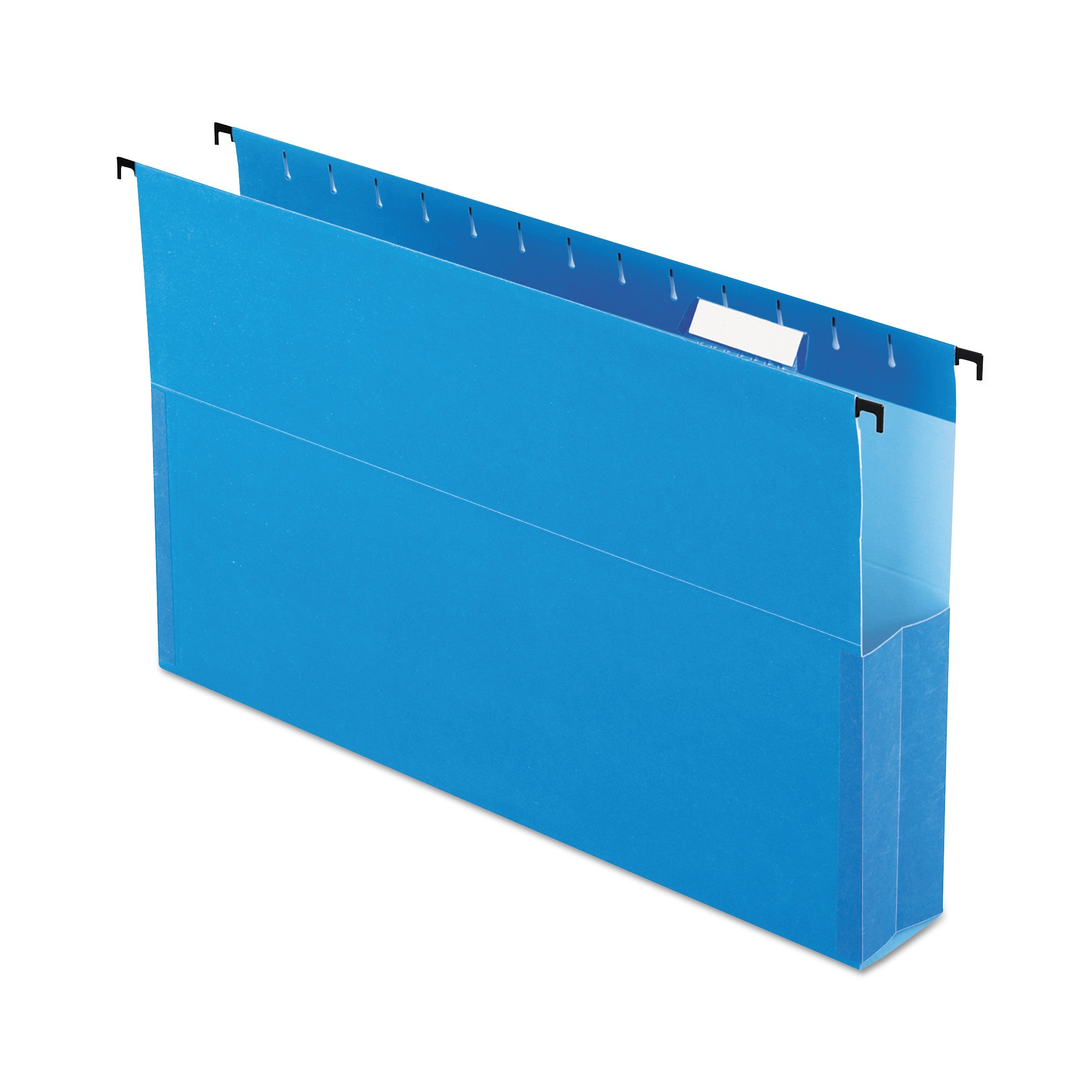 Pendaflex® SureHook Reinforced Extra-Capacity Hanging Box File, 1 Section, 2" Capacity, Legal Size, 1/5-Cut Tabs, Blue, 25/Box