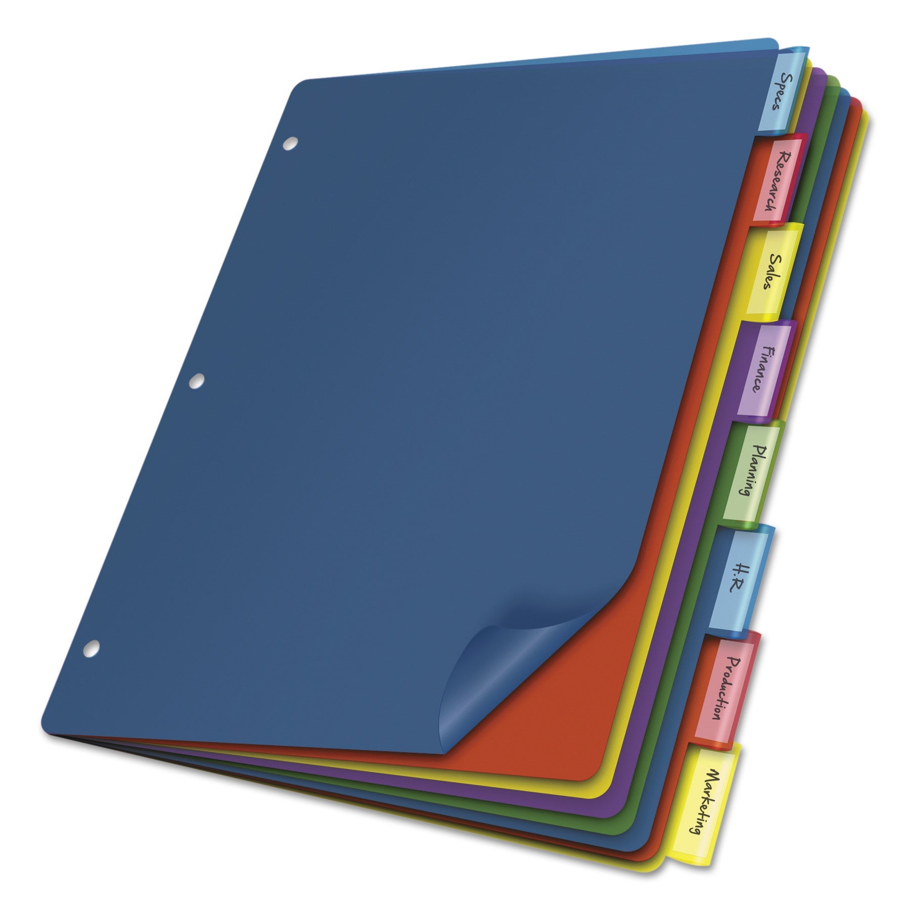 Cardinal Poly Index Dividers | 8-Tab 4 Sets