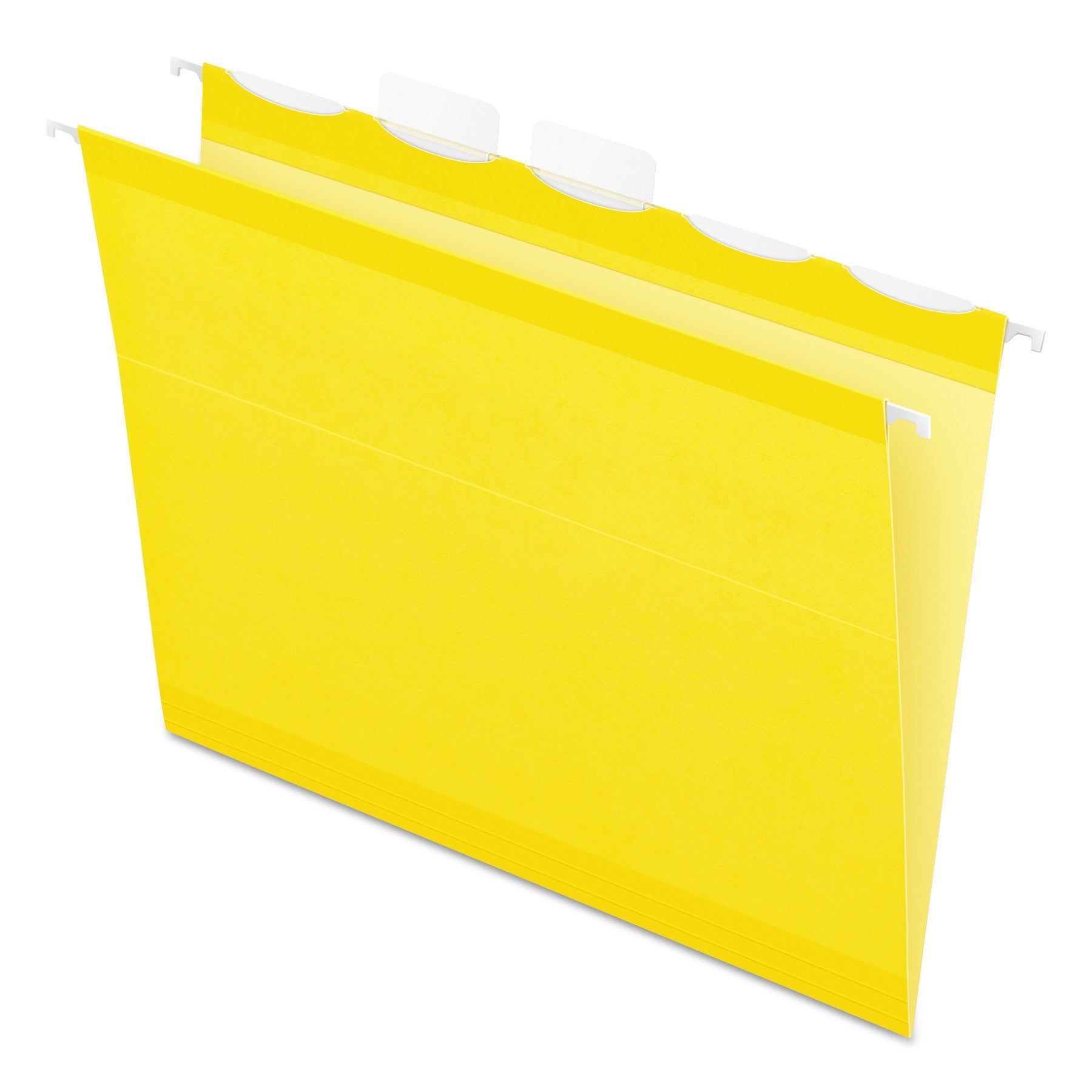 Pendaflex® Ready-Tab Colored Reinforced Hanging Folders, Letter Size, 1/5-Cut Tabs, Yellow, 25/Box