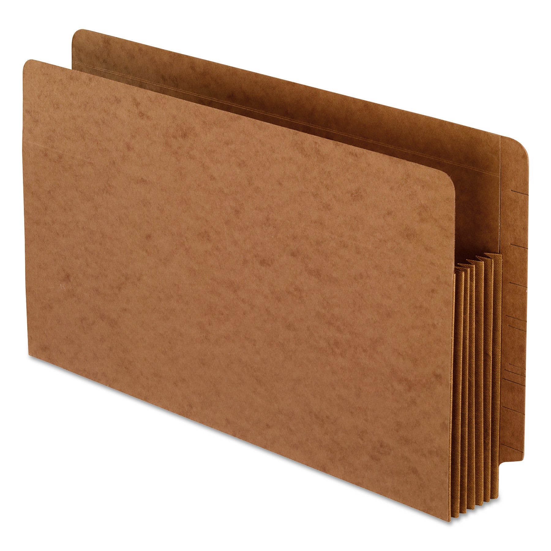 Pendaflex® Heavy-Duty End Tab File Pockets, 5.25" Expansion, Legal Size, Red Fiber, 10/box