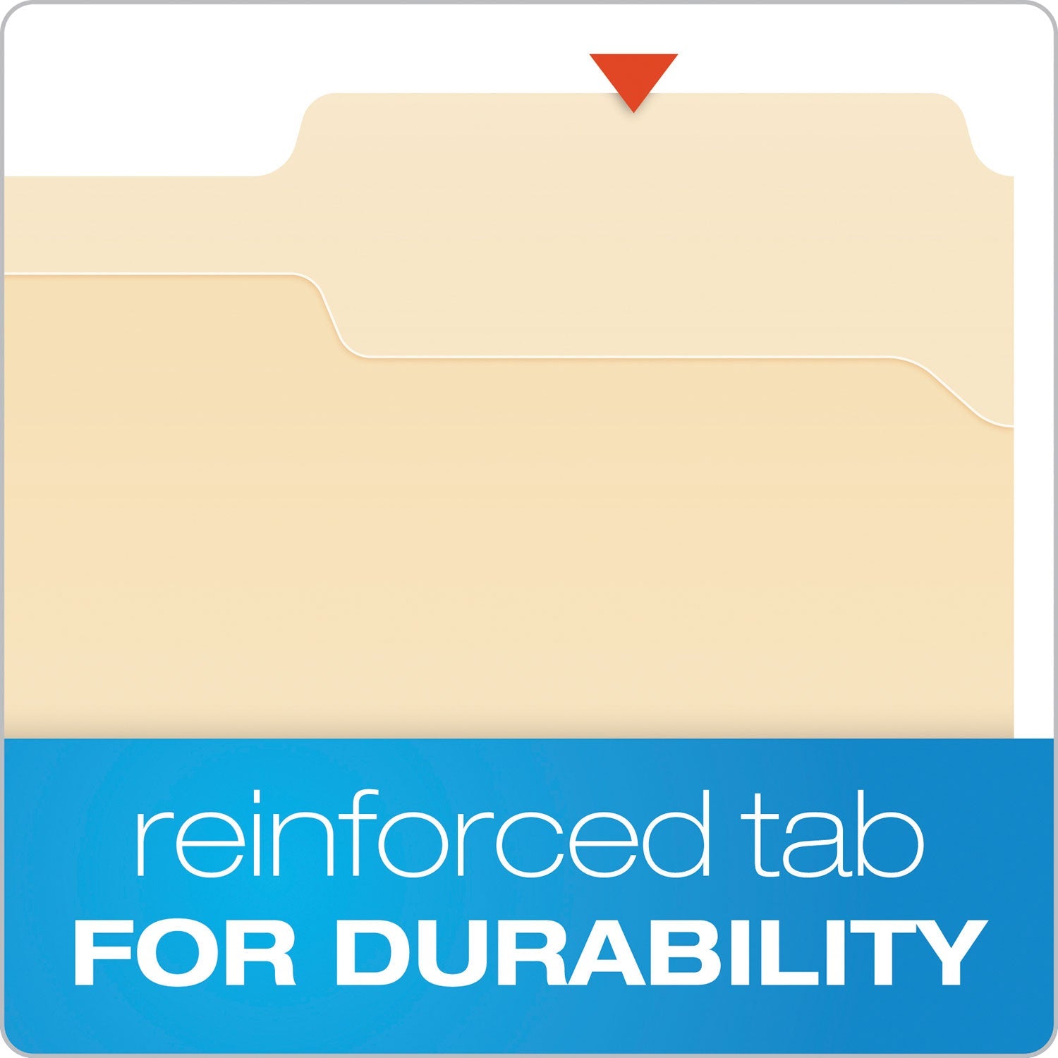 Pendaflex® Manila Fastener Folders, 1/3-Cut Tabs, 1 Fastener, Letter Size, Manila Exterior, 50/Box
