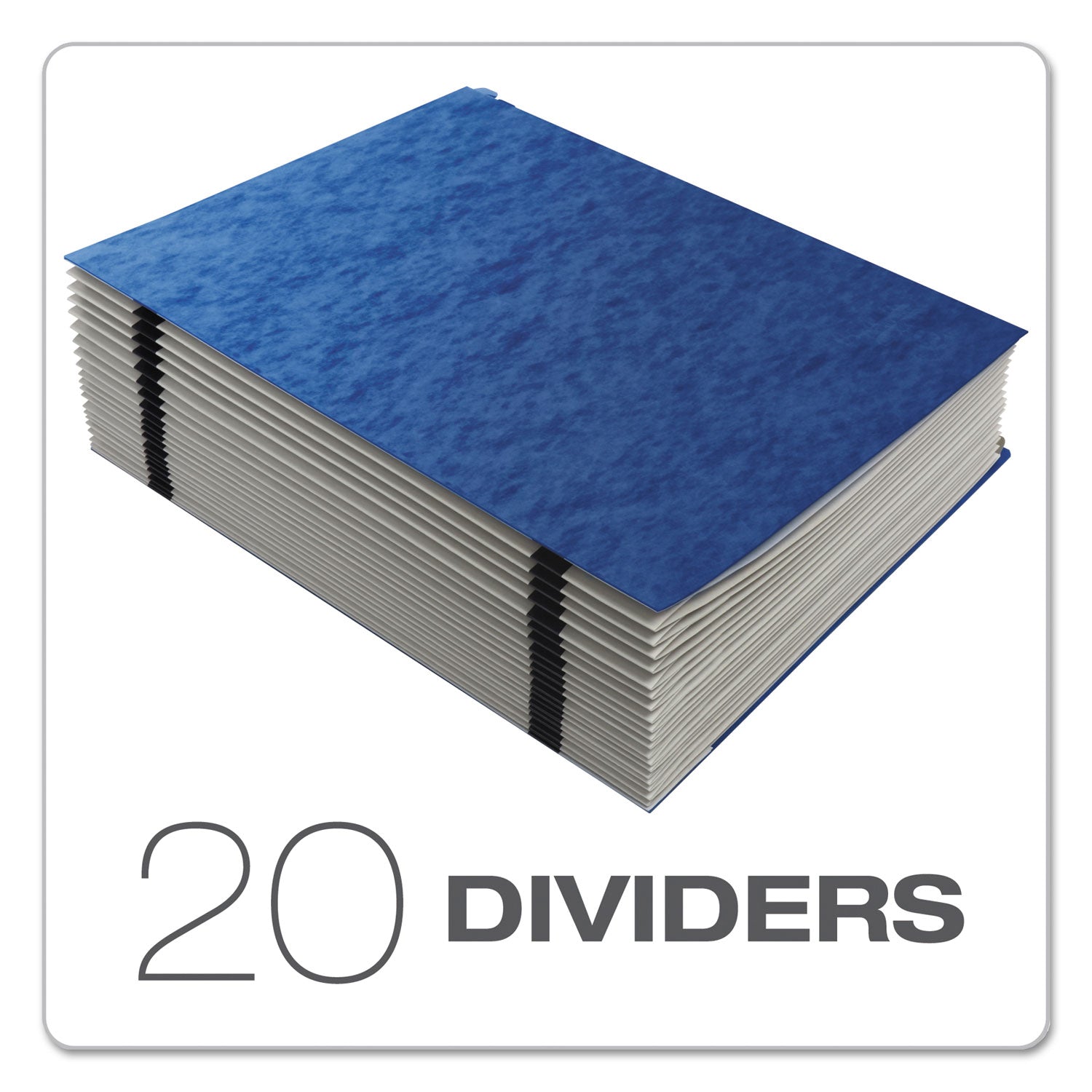 Pendaflex® Expanding Desk File, 23 Dividers, Alpha Index, Letter Size, Blue Cover