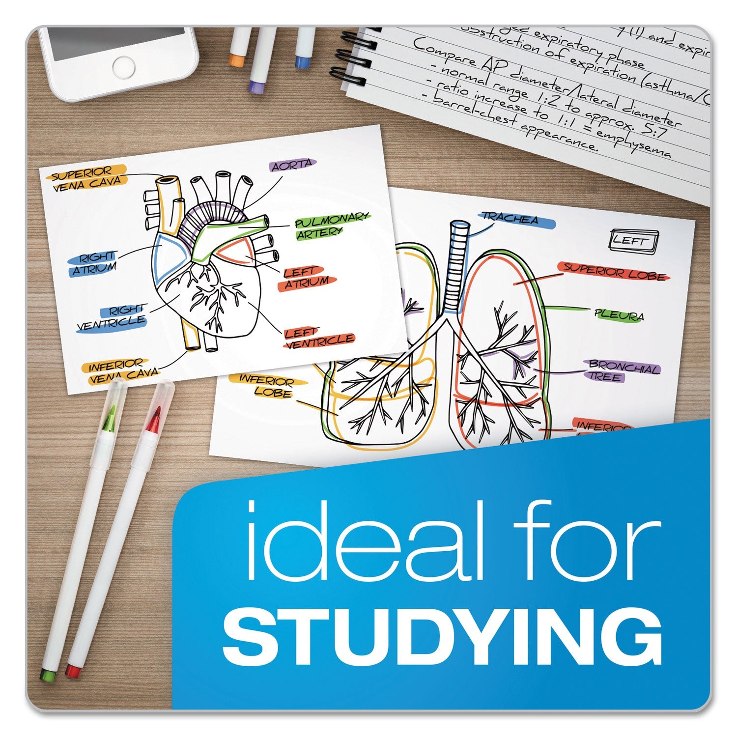 Oxford™ Unruled Index Cards, 5 X 8, White, 100/pack