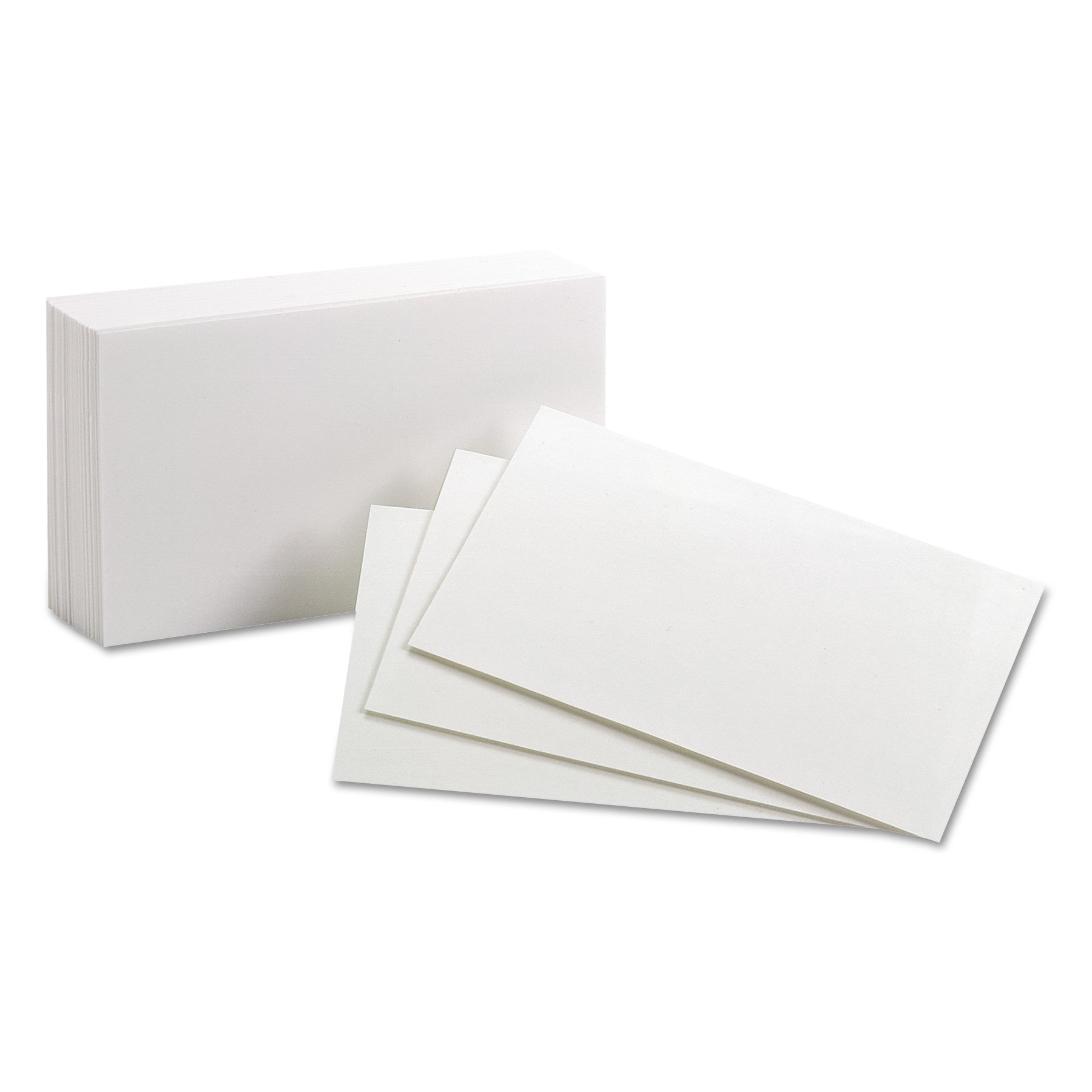 Oxford™ Unruled Index Cards, 3 X 5, White, 100/pack