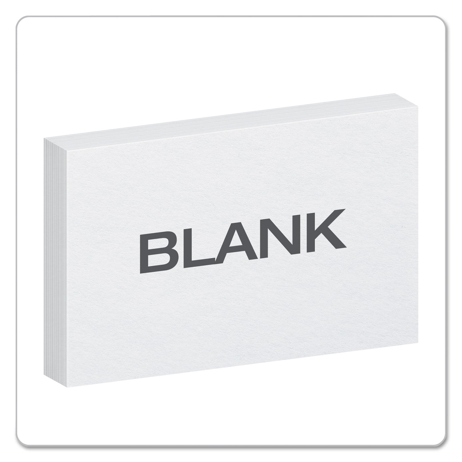 Oxford™ Unruled Index Cards, 5 X 8, White, 100/pack