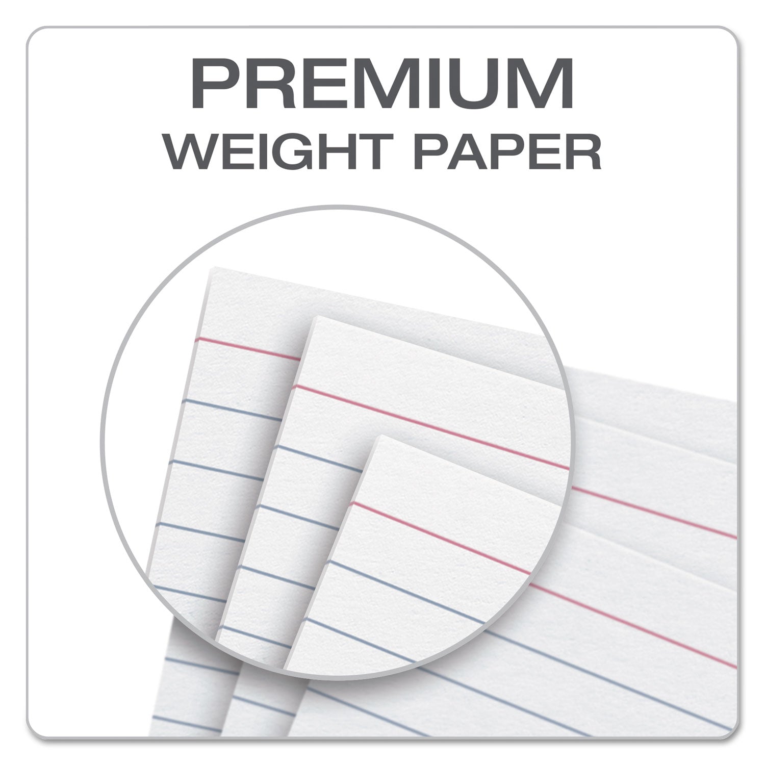 Oxford™ Ruled Index Cards, 5 X 8, White, 100/pack