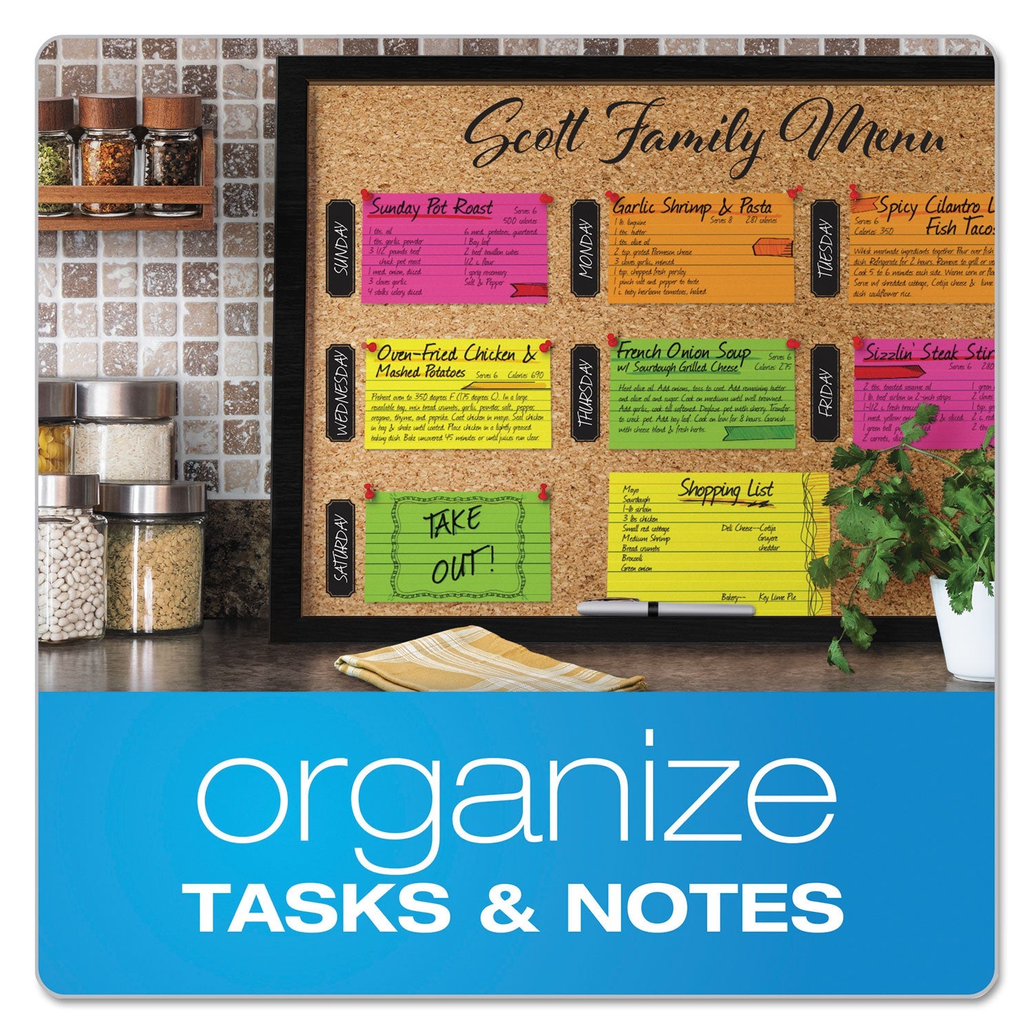 Oxford™ Ruled Index Cards, 3 X 5, Glow Green/yellow, Orange/pink, 100/pack
