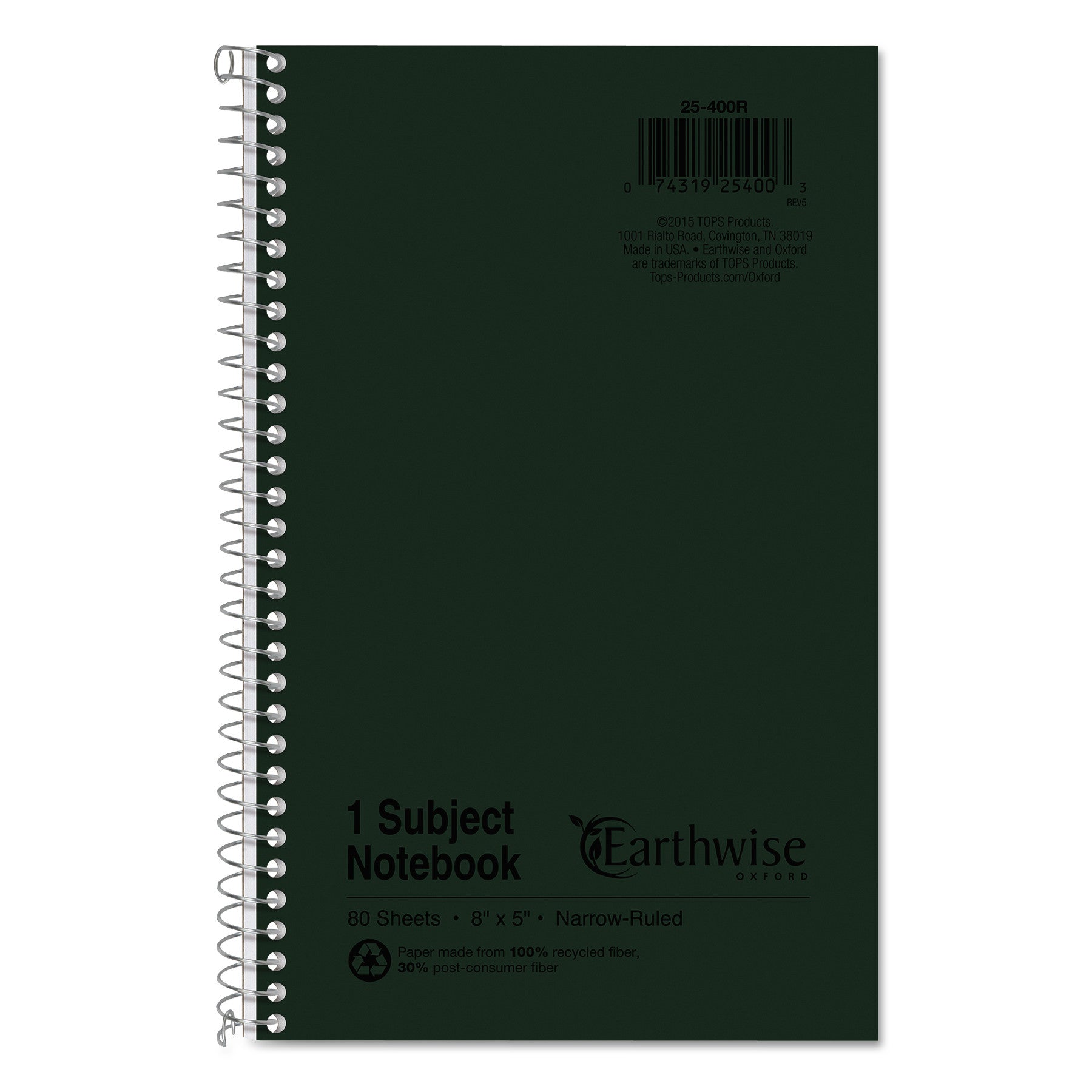 Recycled One-Subject Notebook | Oxford®