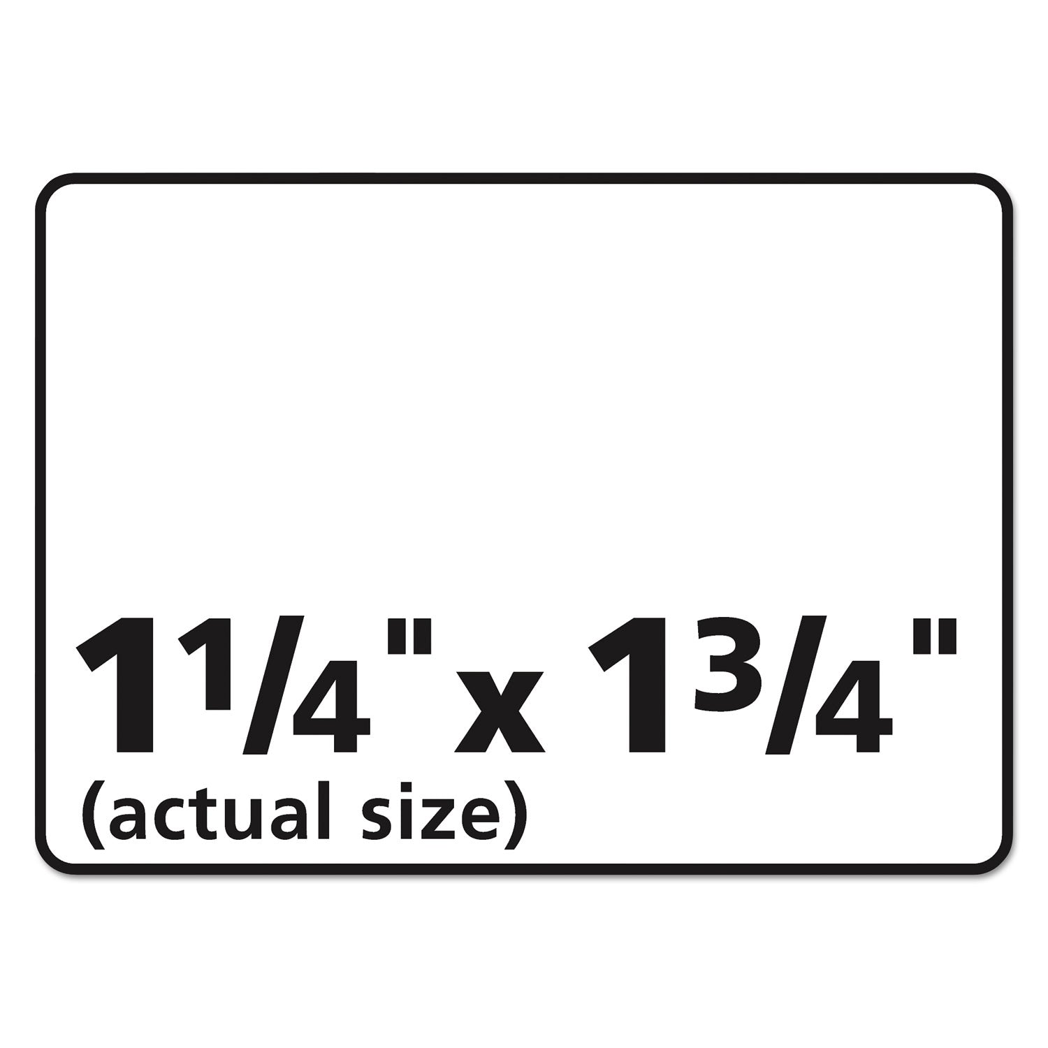 Avery® Durable Permanent Id Labels With Trueblock Technology, Laser Printers, 1.25 X 1.75, White, 32/sheet, 50 Sheets/pack