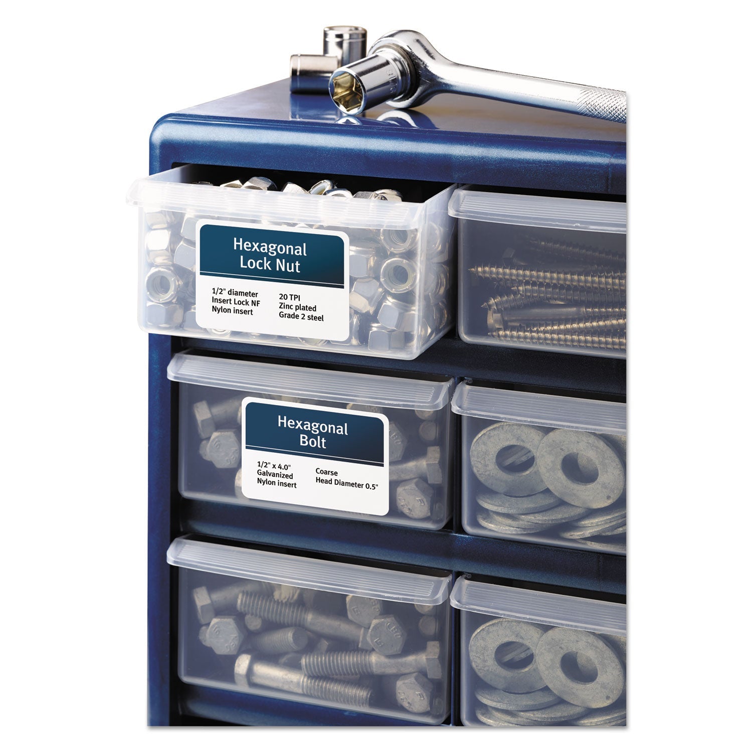 Avery® Durable Permanent Id Labels With Trueblock Technology, Laser Printers, 2 X 2.63, White, 15/sheet, 50 Sheets/pack
