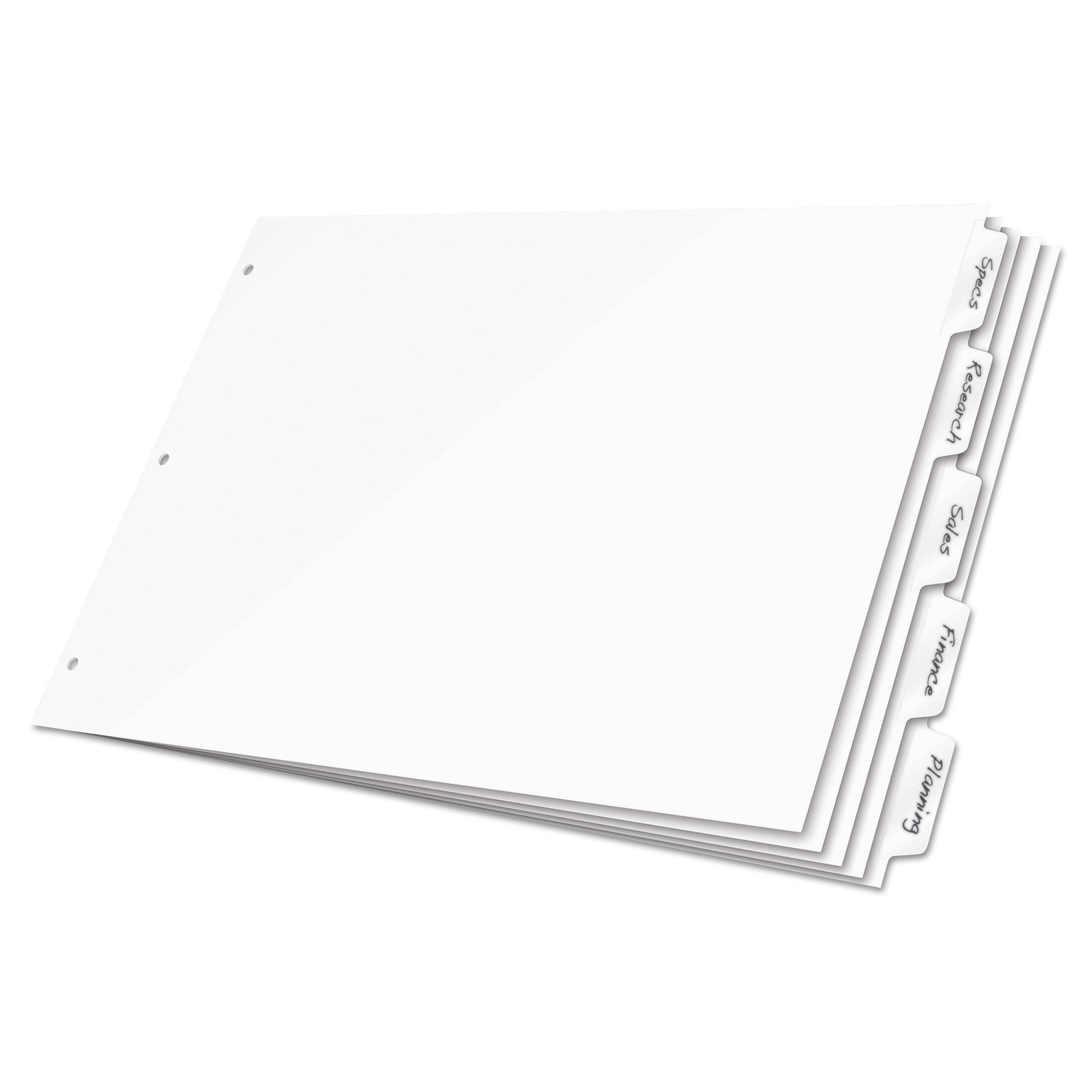 Write 'n Erase Tabloid Index Dividers | 8-Tab