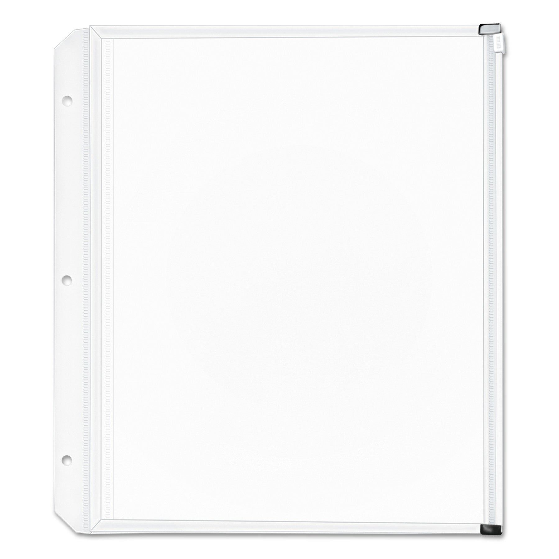 Cardinal® Expanding Zipper Binder Pockets, 8.5 x 11, Clear, 3/Pack