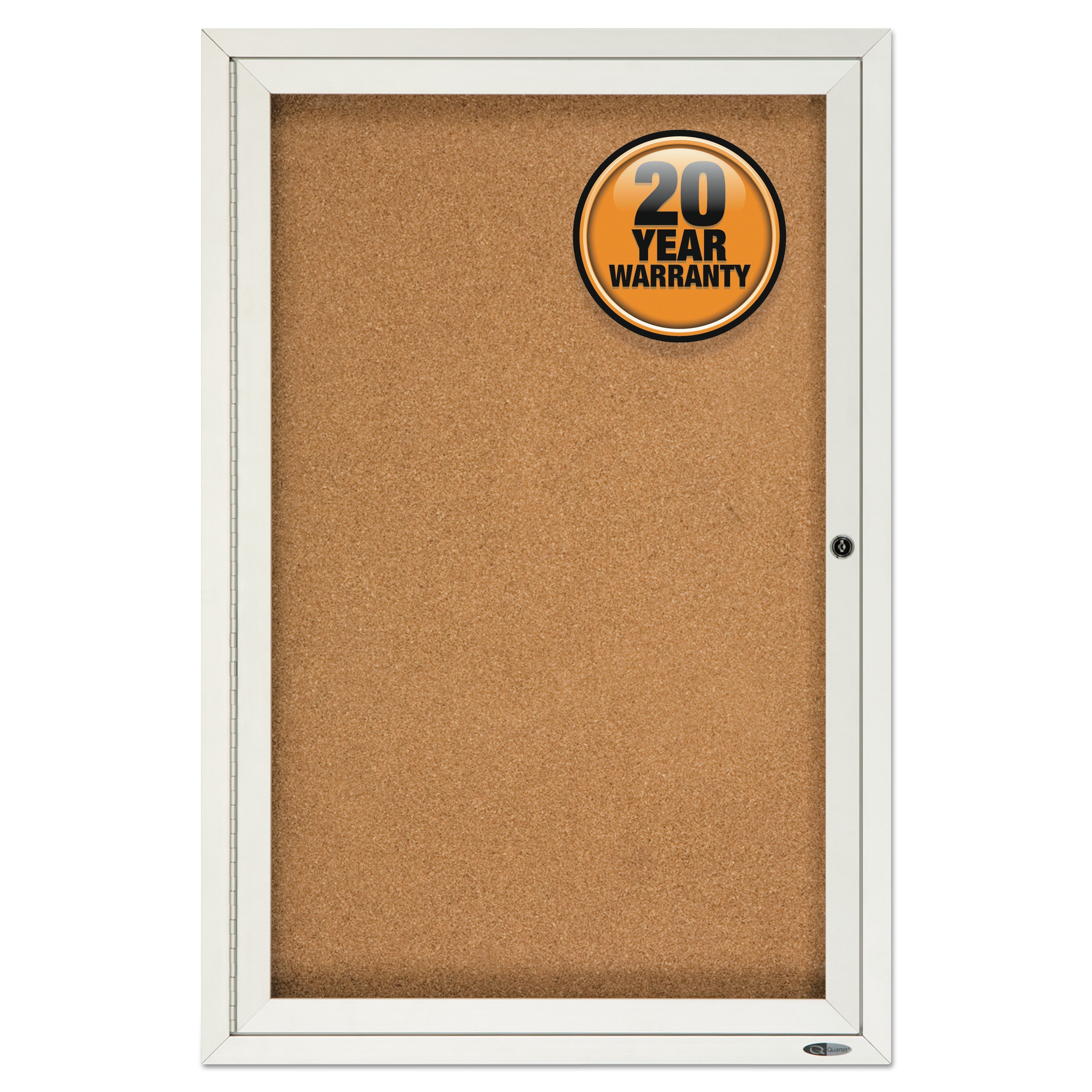 Quartet Enclosed Cork Bulletin Board | One Door