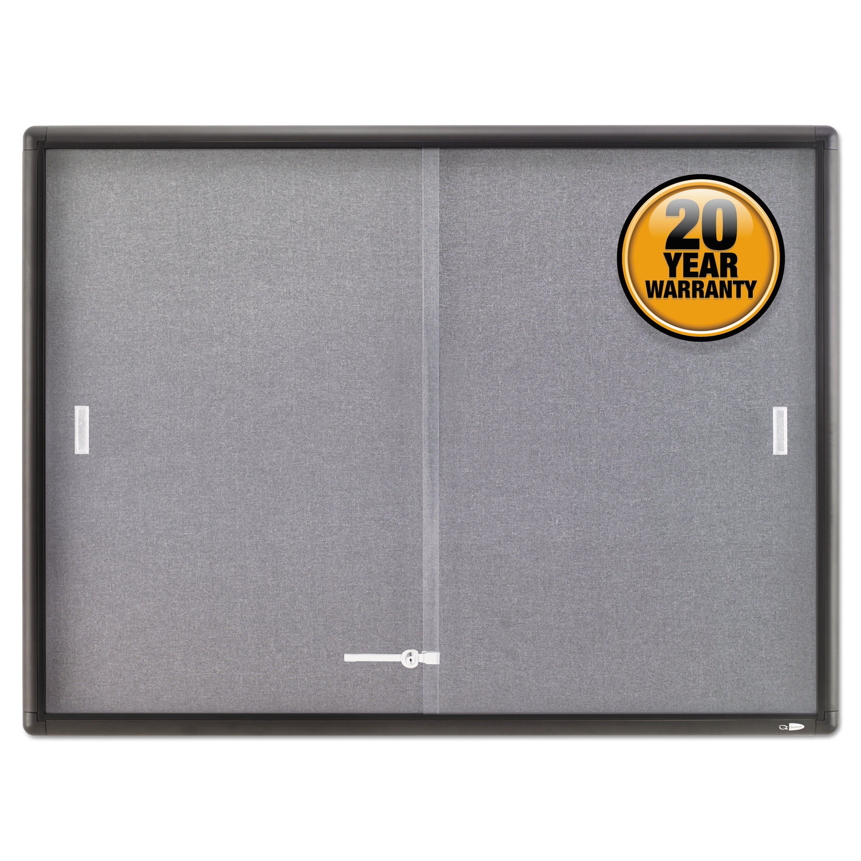 Quartet Enclosed Bulletin Board | Sliding Glass Drs
