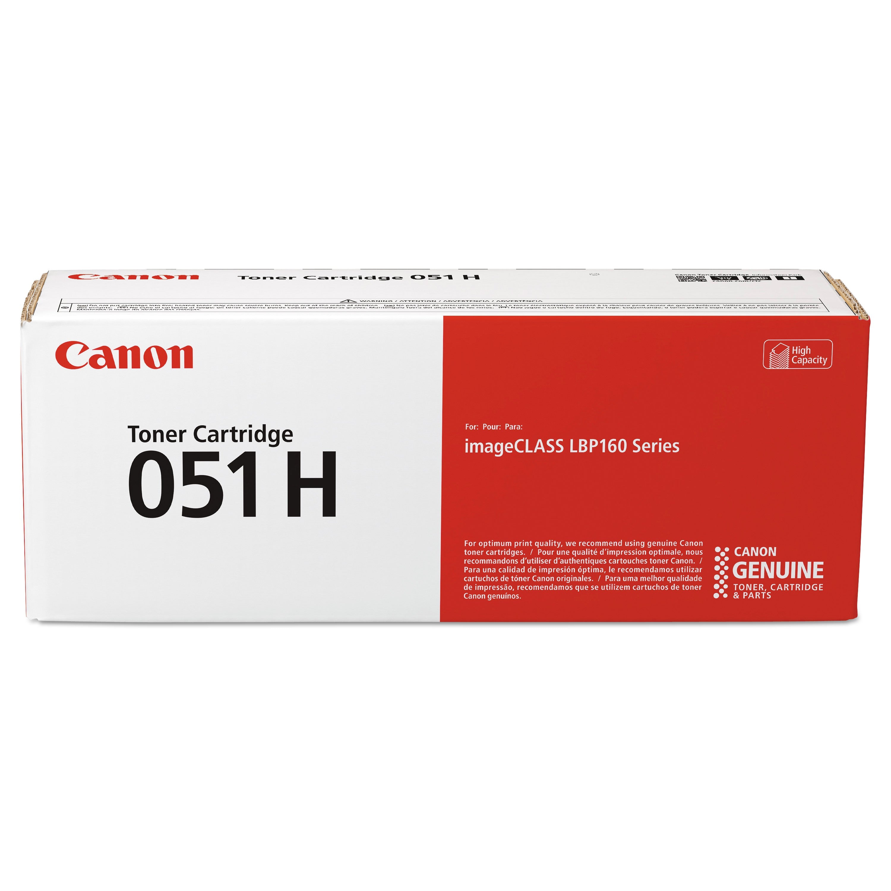 Canon® 2169c001 (051h) High-Yield Toner, 4,100 Page-Yield, Black